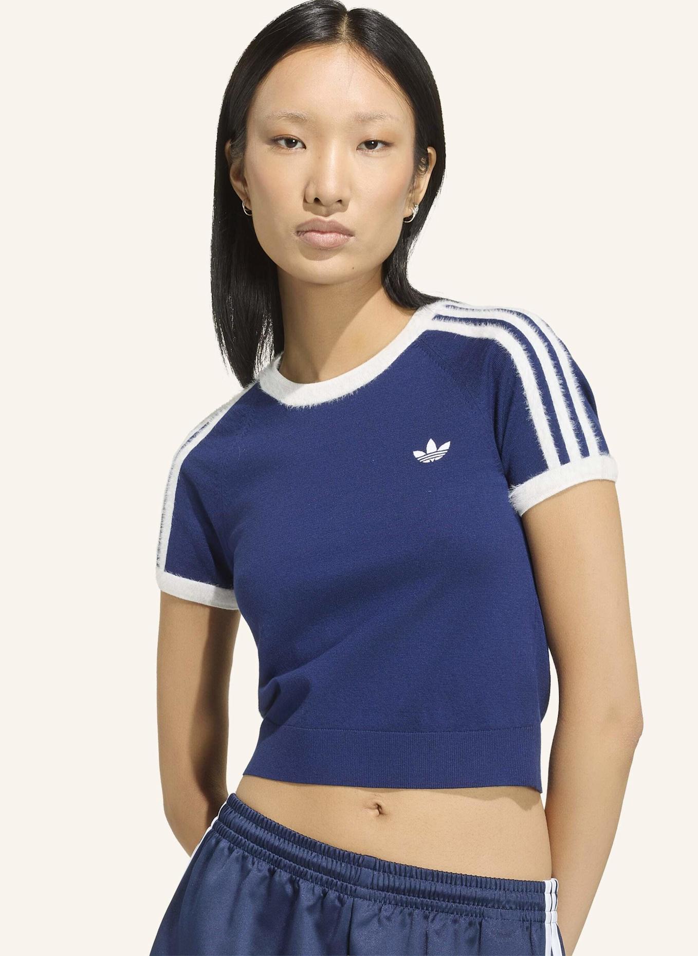 adidas Originals T-SHIRT, GEWIRKTES MATERIAL: BLAU/ WEISS