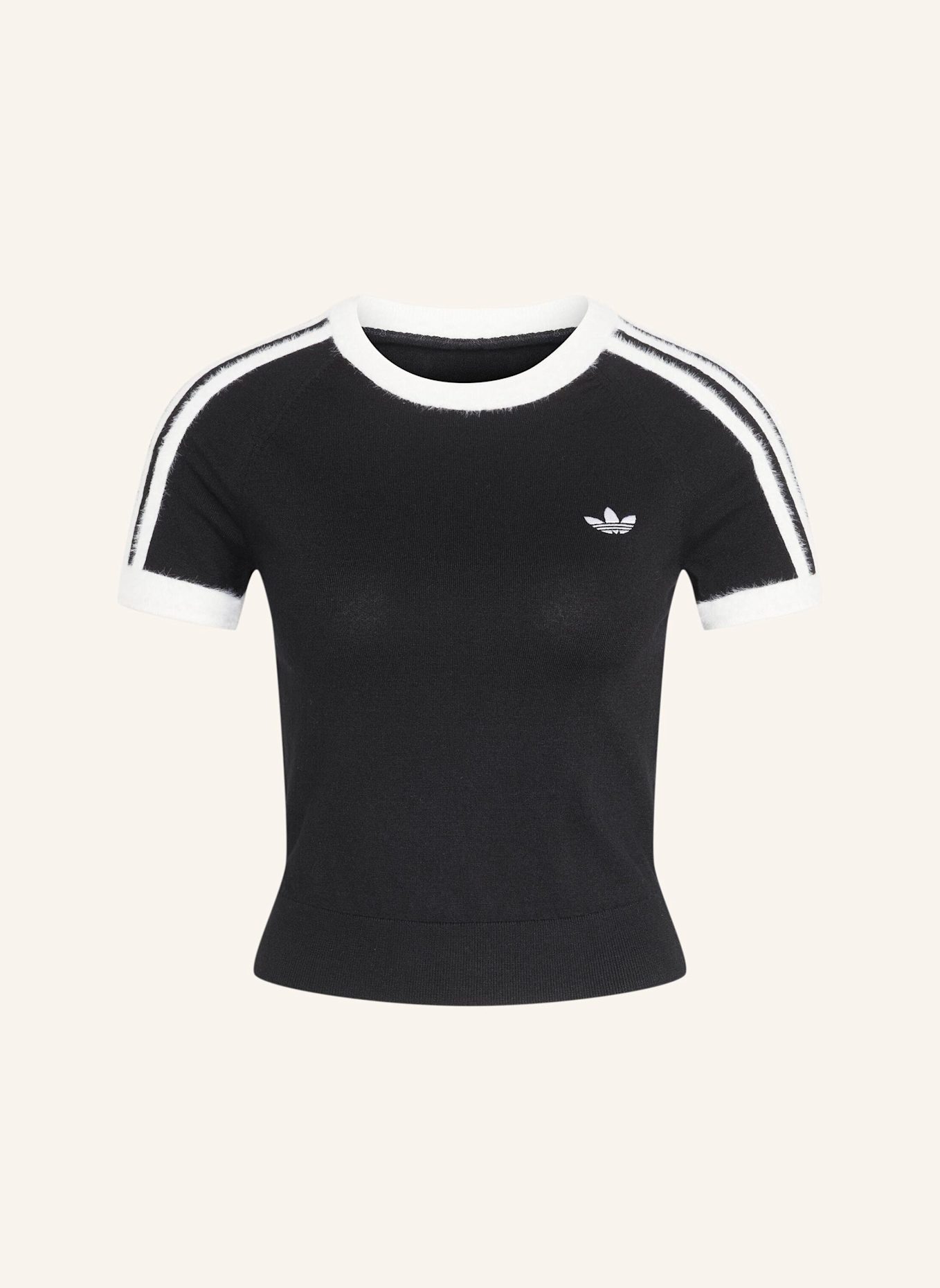 adidas Originals T-SHIRT, GEWIRKTES MATERIAL: SCHWARZ/ WEISS