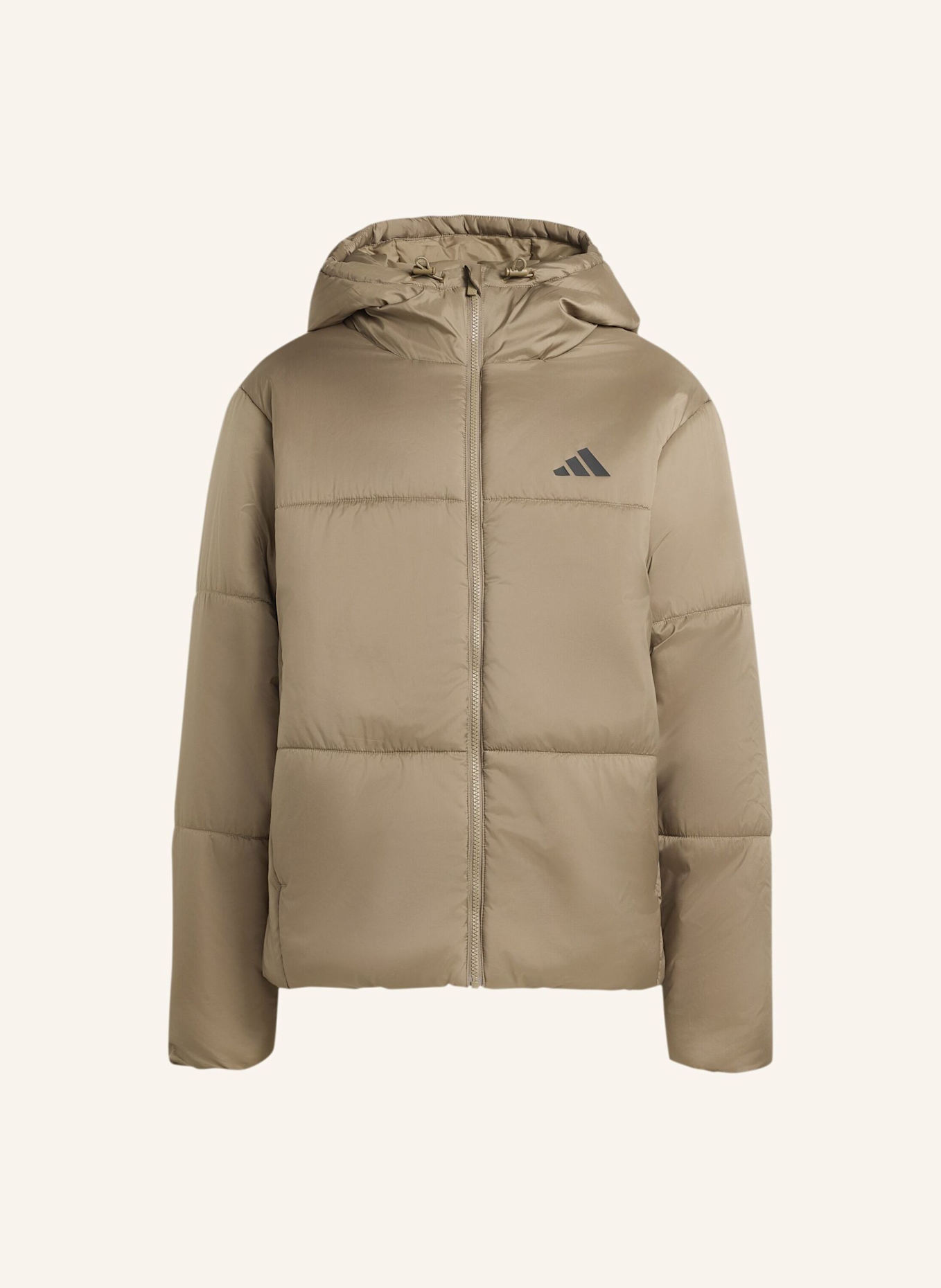 adidas ESSENTIALS HIGHLOFT PUFFER JACKE, ISOLIERT: KHAKI