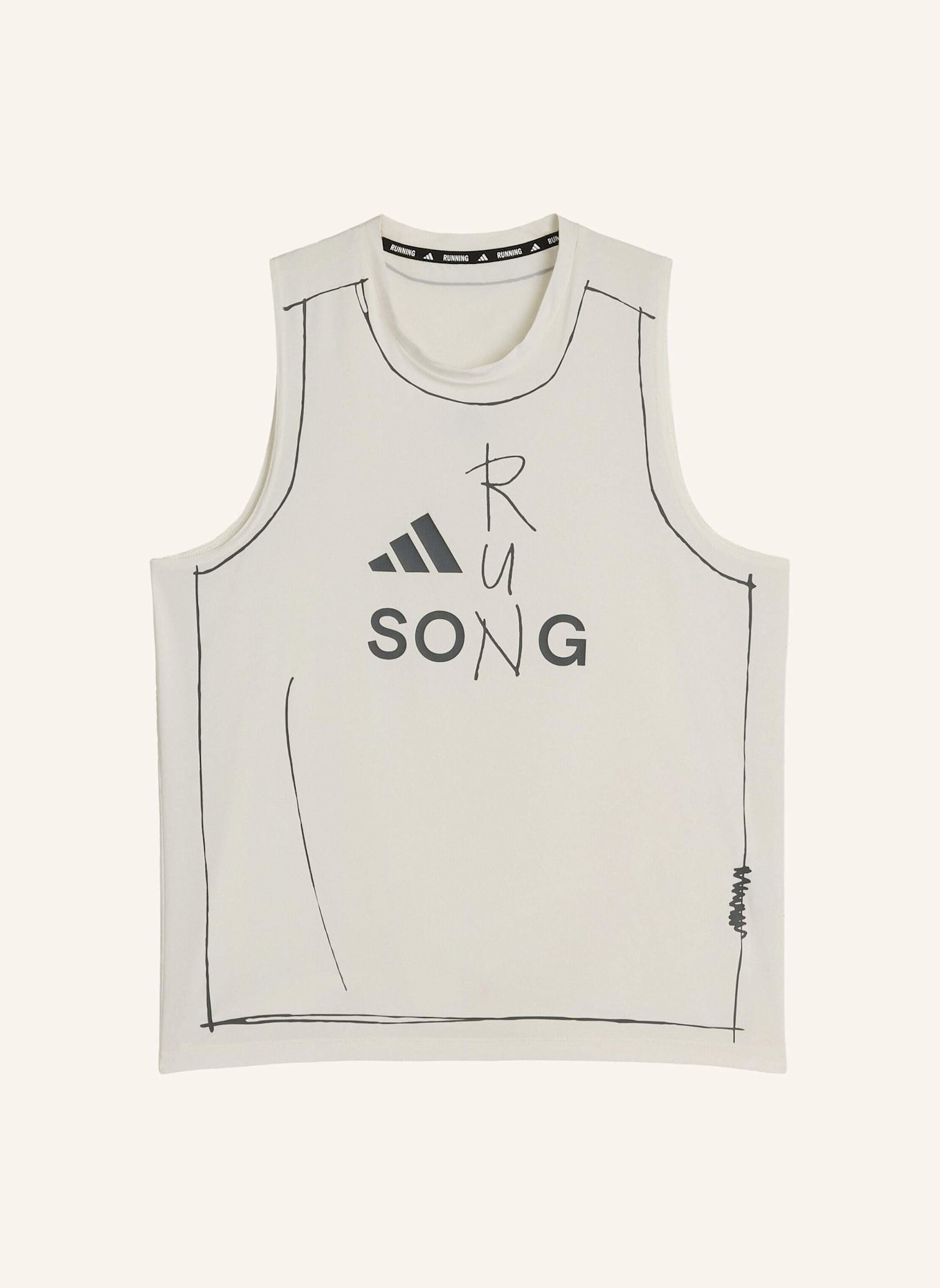 adidas ADI365 SFTM RUNNING TANKTOP: WEISS