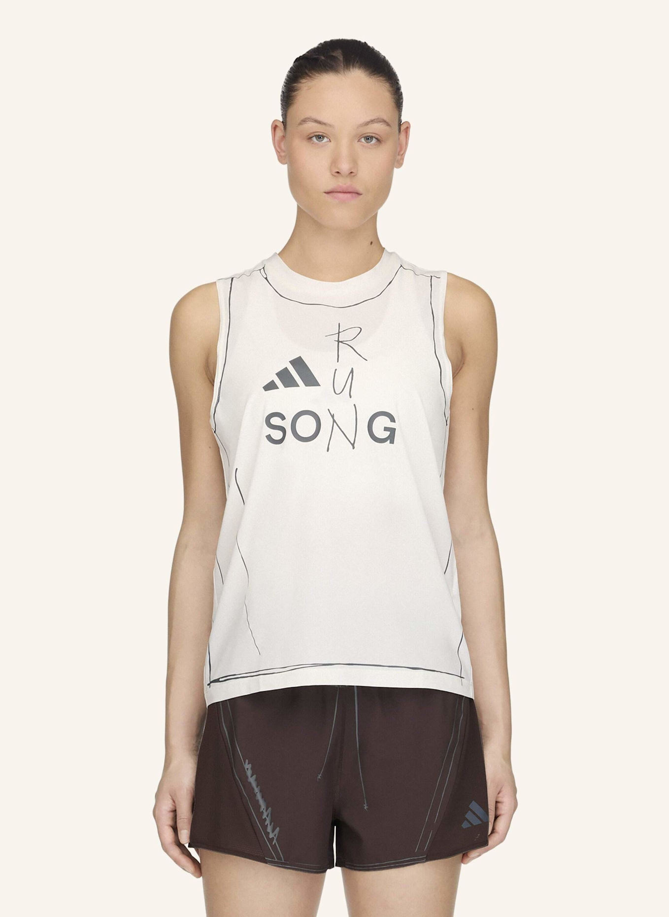 adidas ADI365 SFTM RUNNING TANKTOP: WEISS