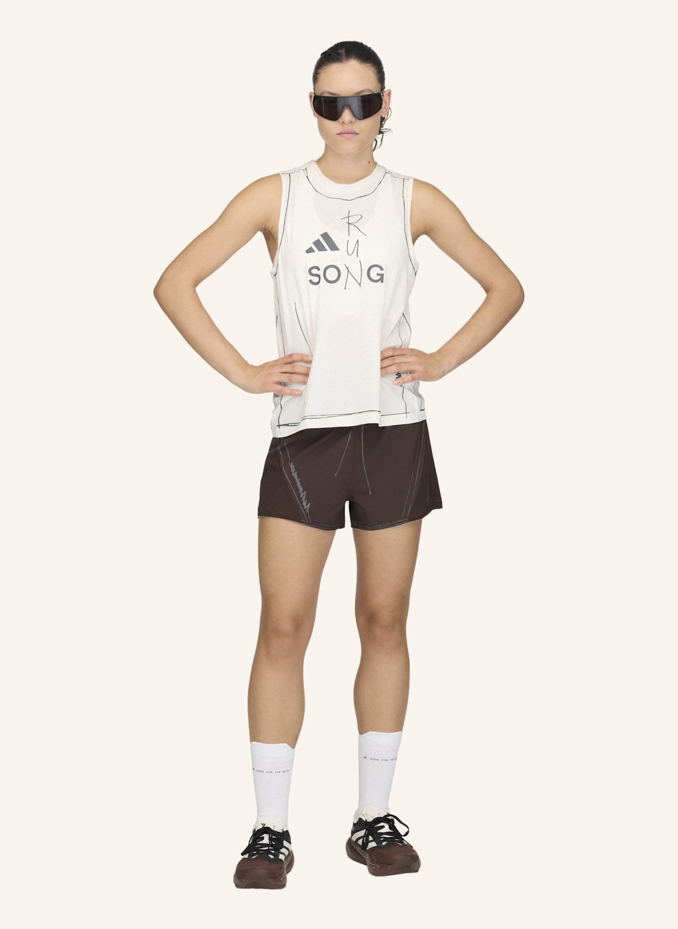 adidas ADI365 SFTM RUNNING TANKTOP: WEISS
