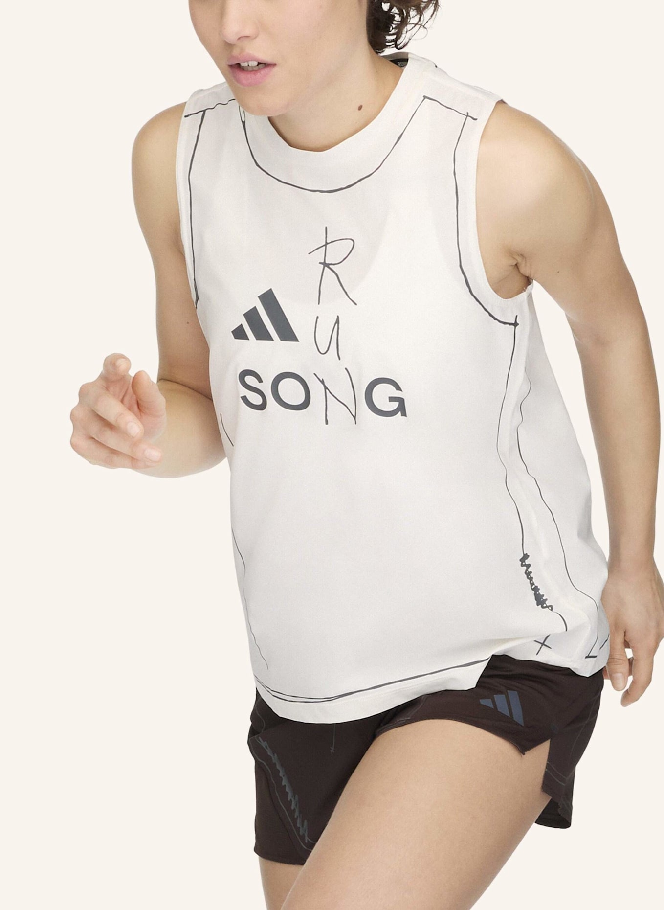 adidas ADI365 SFTM RUNNING TANKTOP: WEISS
