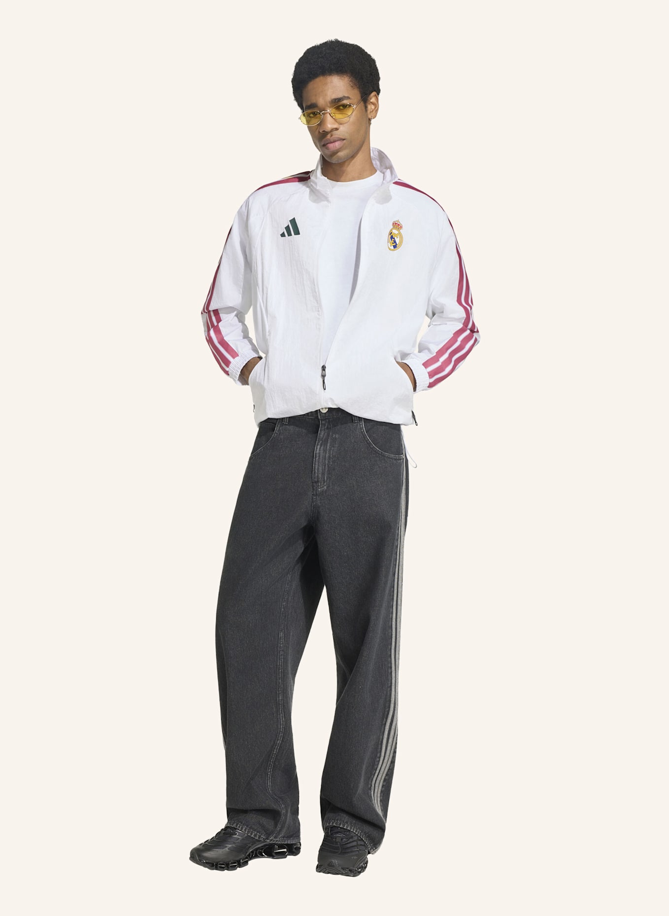 adidas REAL MADRID ANTHEM HEIMJACKE: WEISS