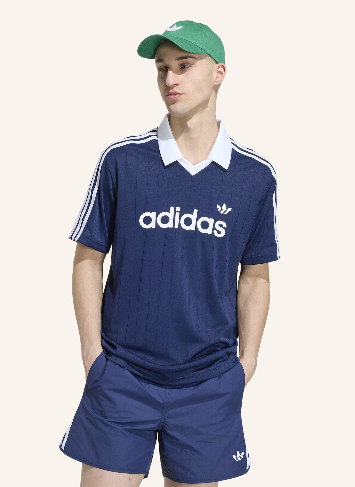 adidas Originals LEICHTES SPORT-TRIKOT: BLAU/ WEISS
