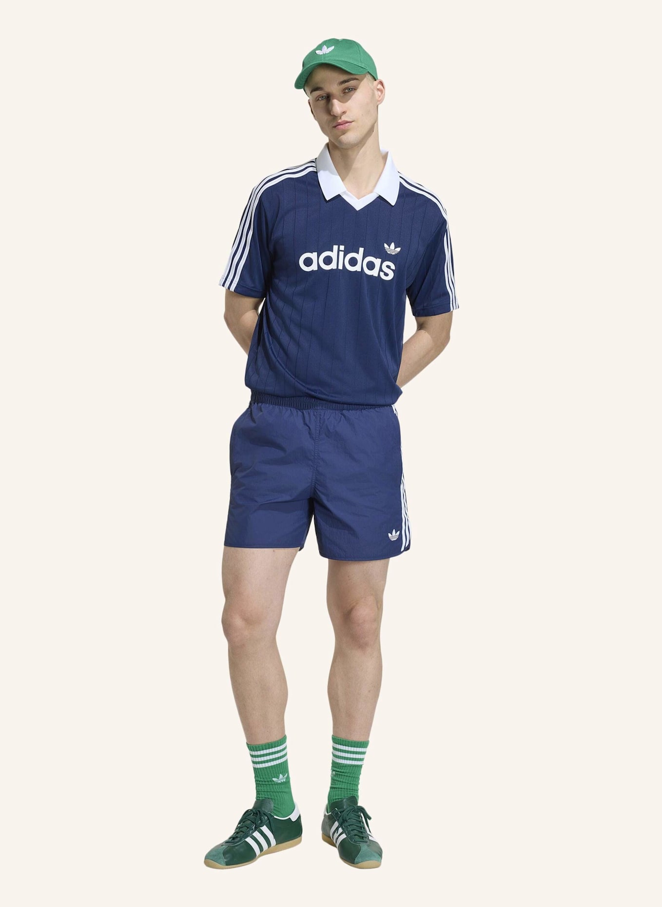 adidas Originals LEICHTES SPORT-TRIKOT: BLAU/ WEISS