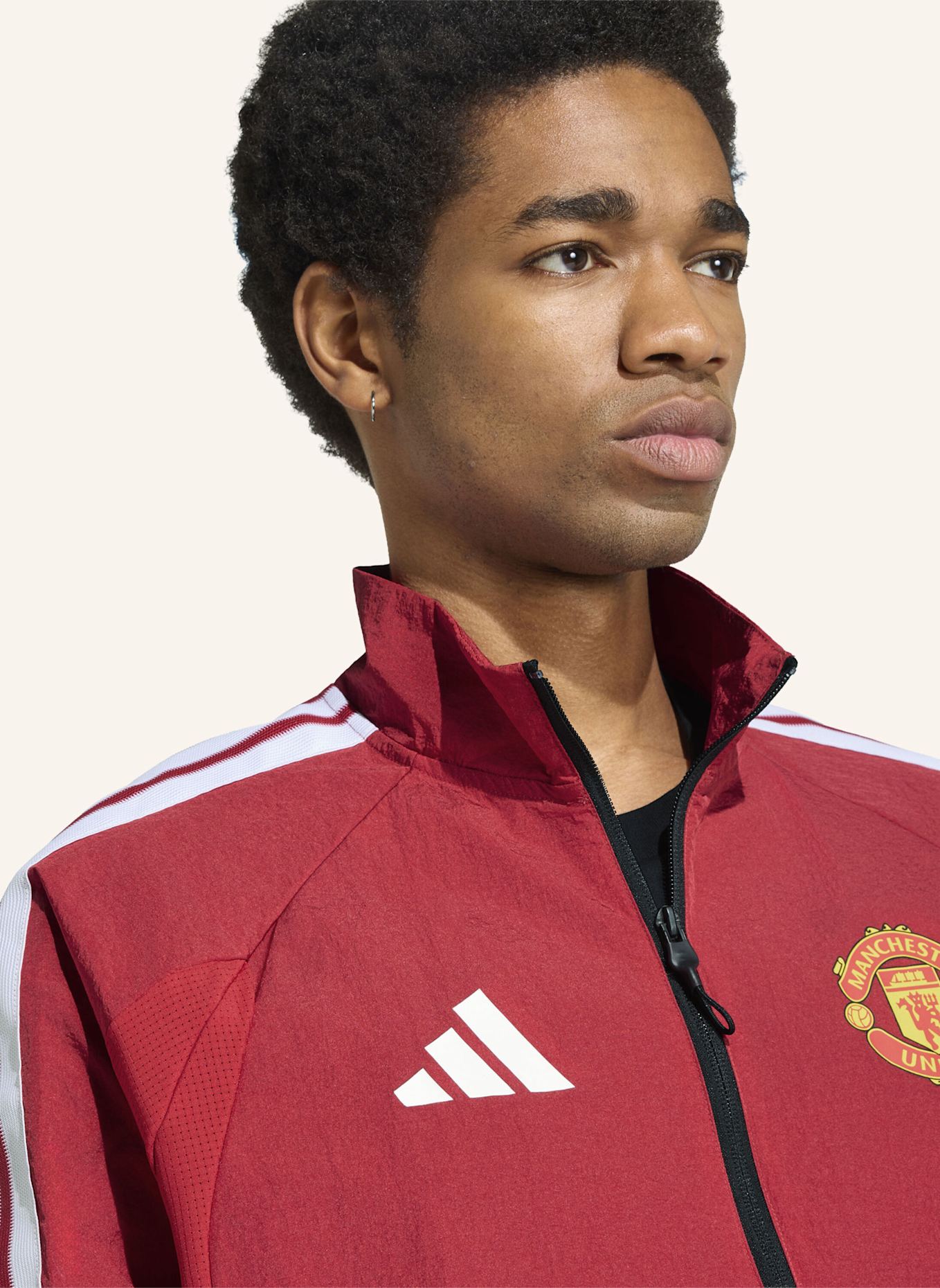 adidas MANCHESTER UNITED ANTHEM HEIMJACKE: ROT