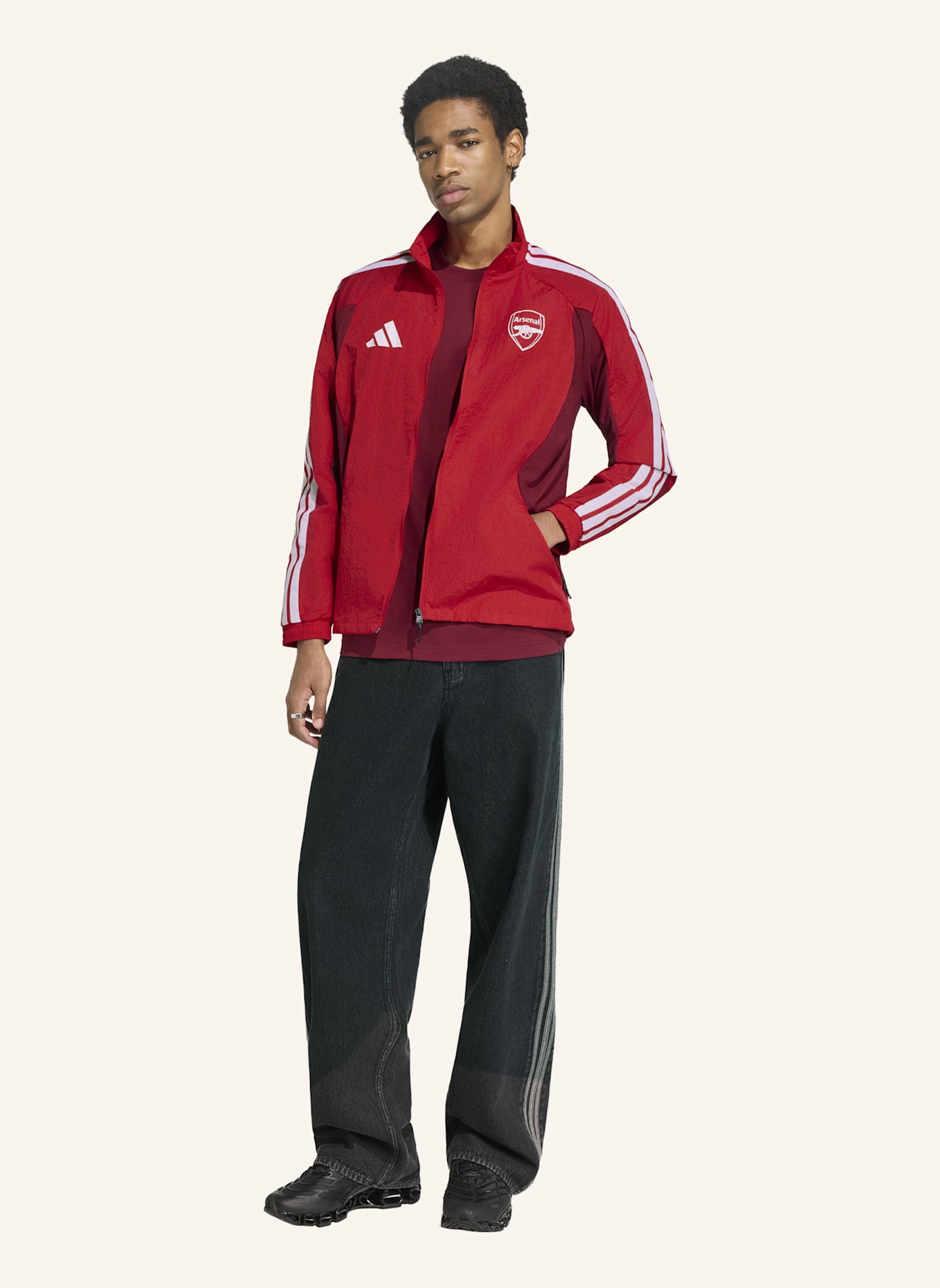 adidas FC ARSENAL ANTHEM HEIMJACKE: ROT