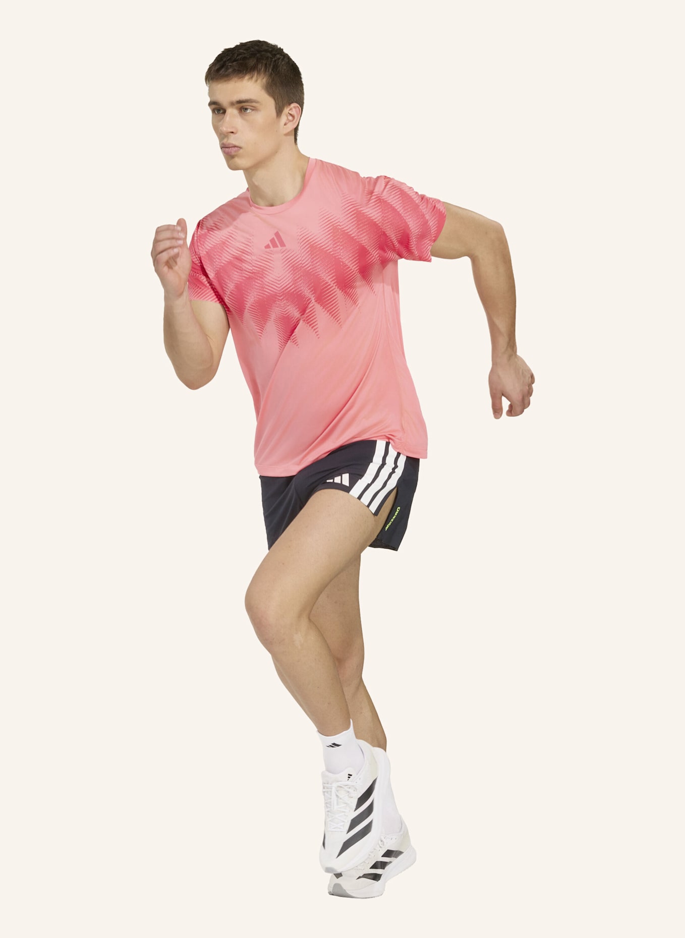 adidas ADIZERO ASPYRE UNITEFIT LAUFSHIRT: ROT/ ROSA