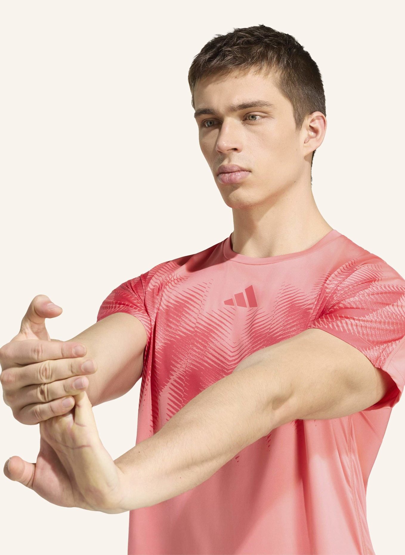 adidas ADIZERO ASPYRE UNITEFIT LAUFSHIRT: ROT/ ROSA