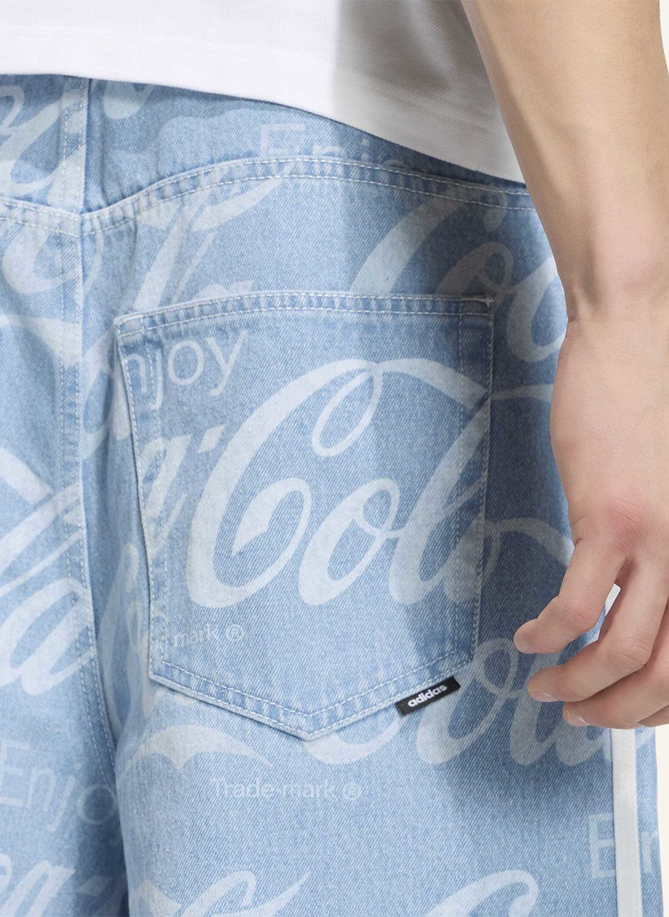 adidas Originals COCA-COLA CLASSIC SPORT DENIM JORT: BLAU