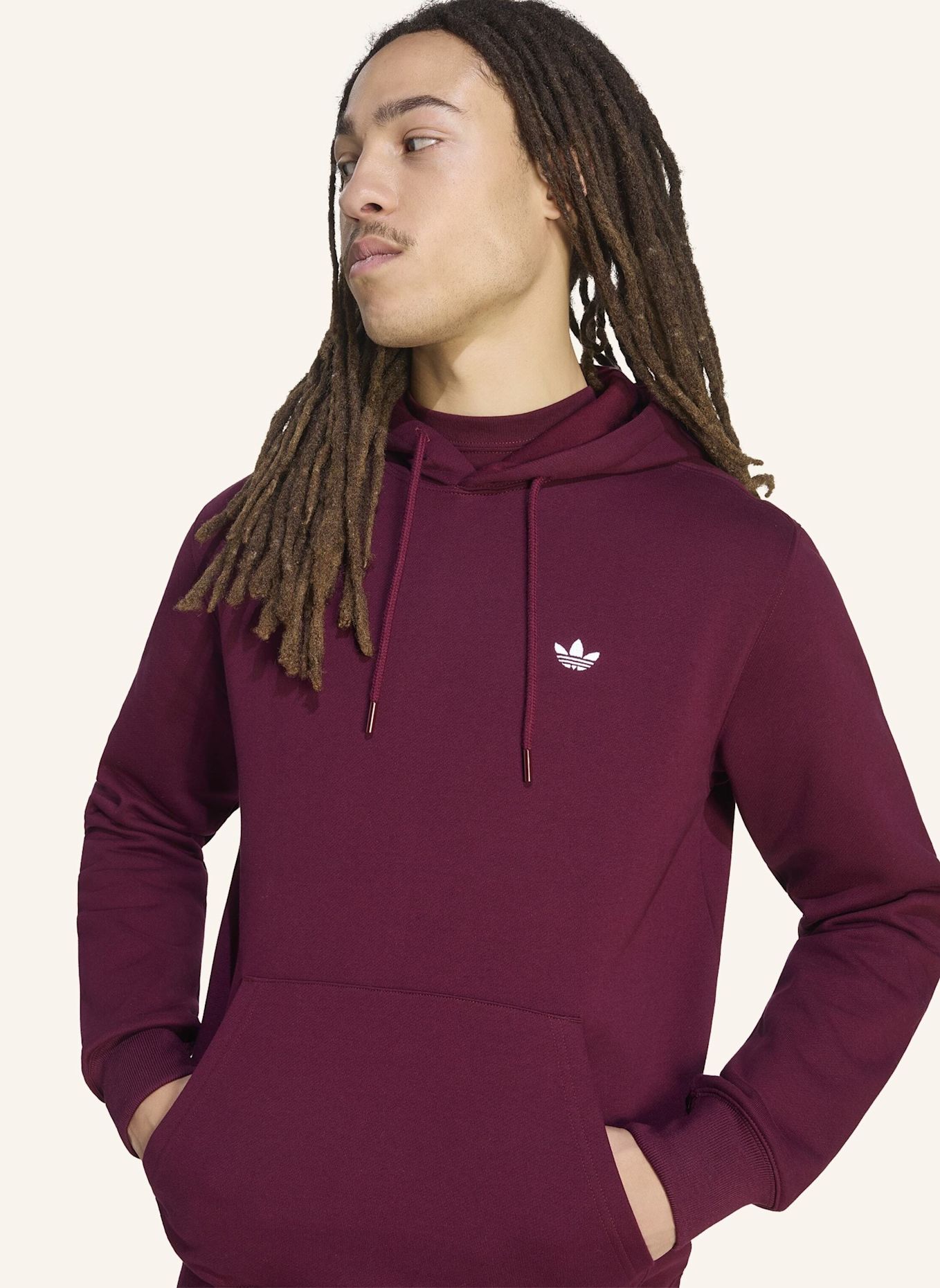 adidas Originals TREFOIL ESSENTIALS HOODIE: ROT