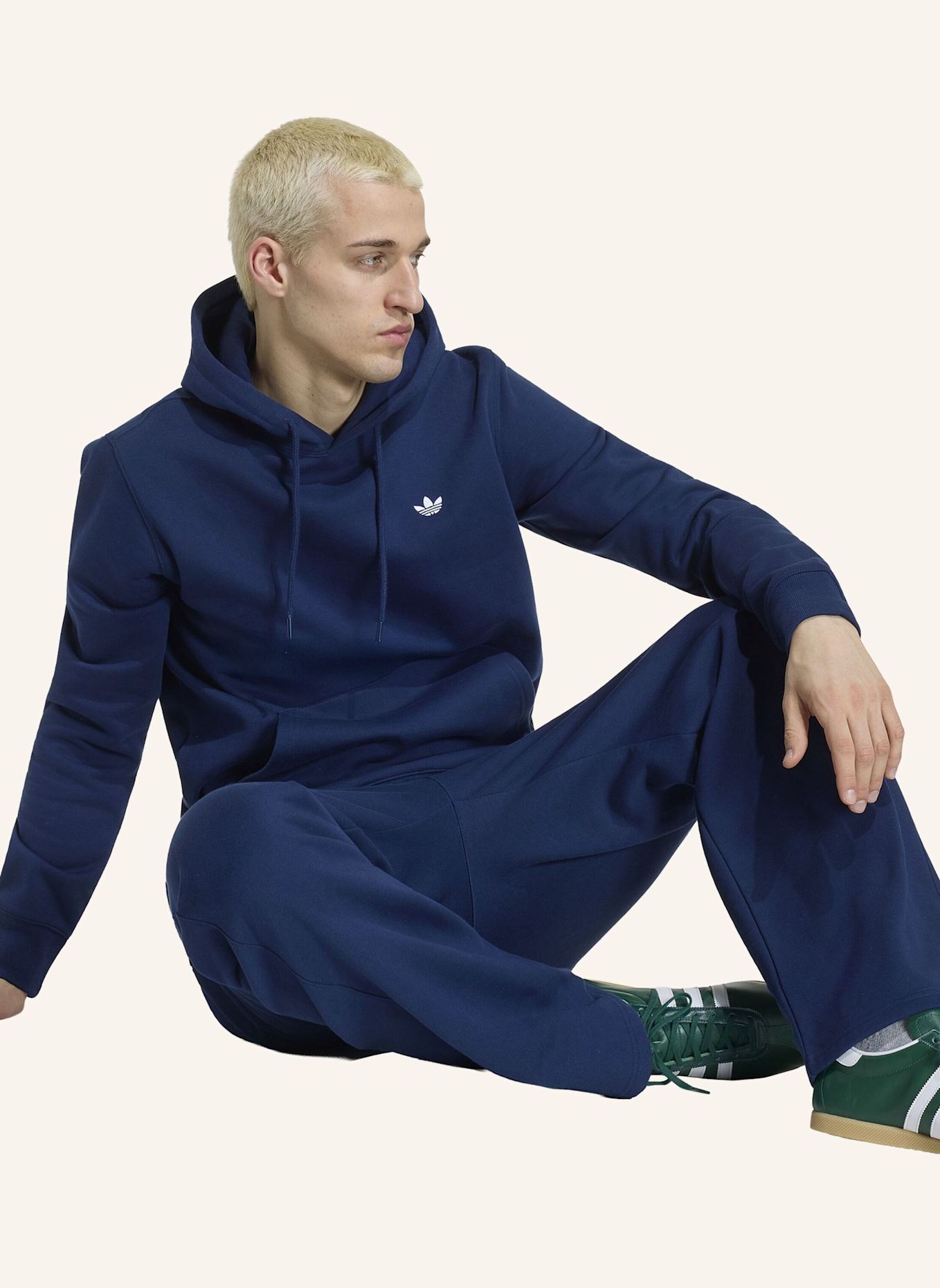 adidas Originals TREFOIL ESSENTIALS HOODIE: BLAU
