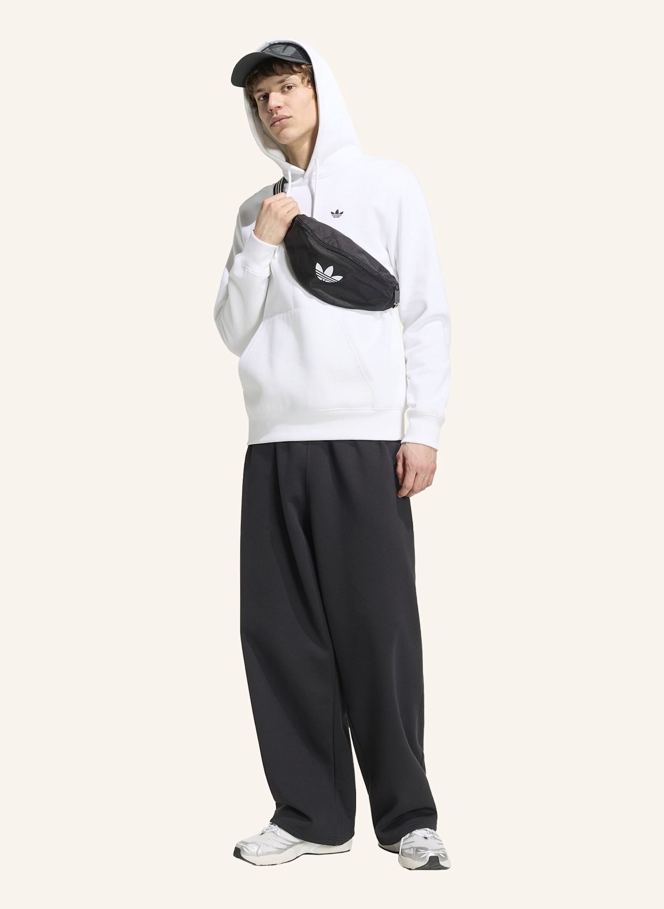 adidas Originals TREFOIL ESSENTIALS HOODIE: WEISS