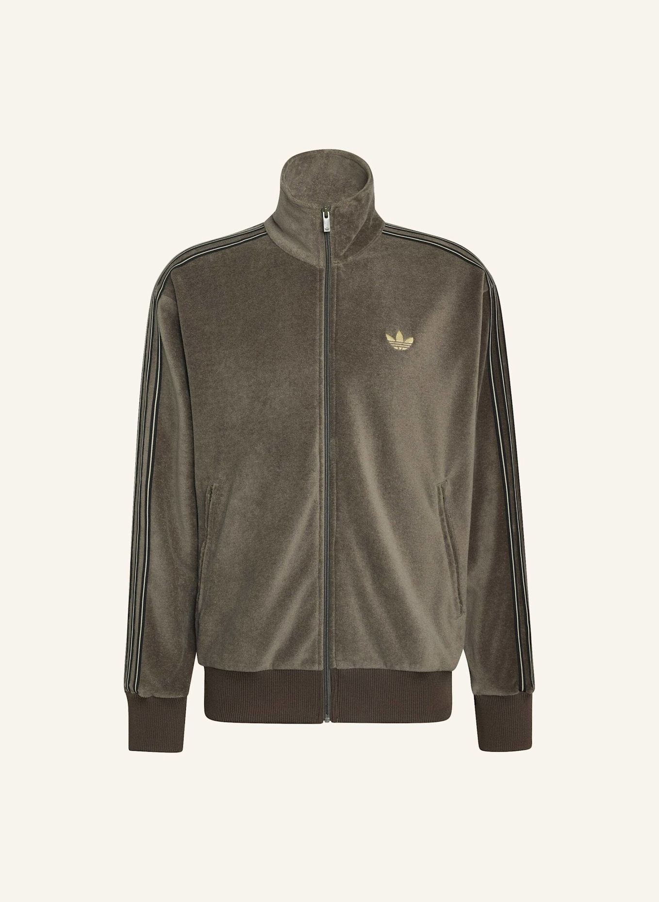 adidas Originals FIREBIRD VELOURS TRAININGSJACKE: BRAUN