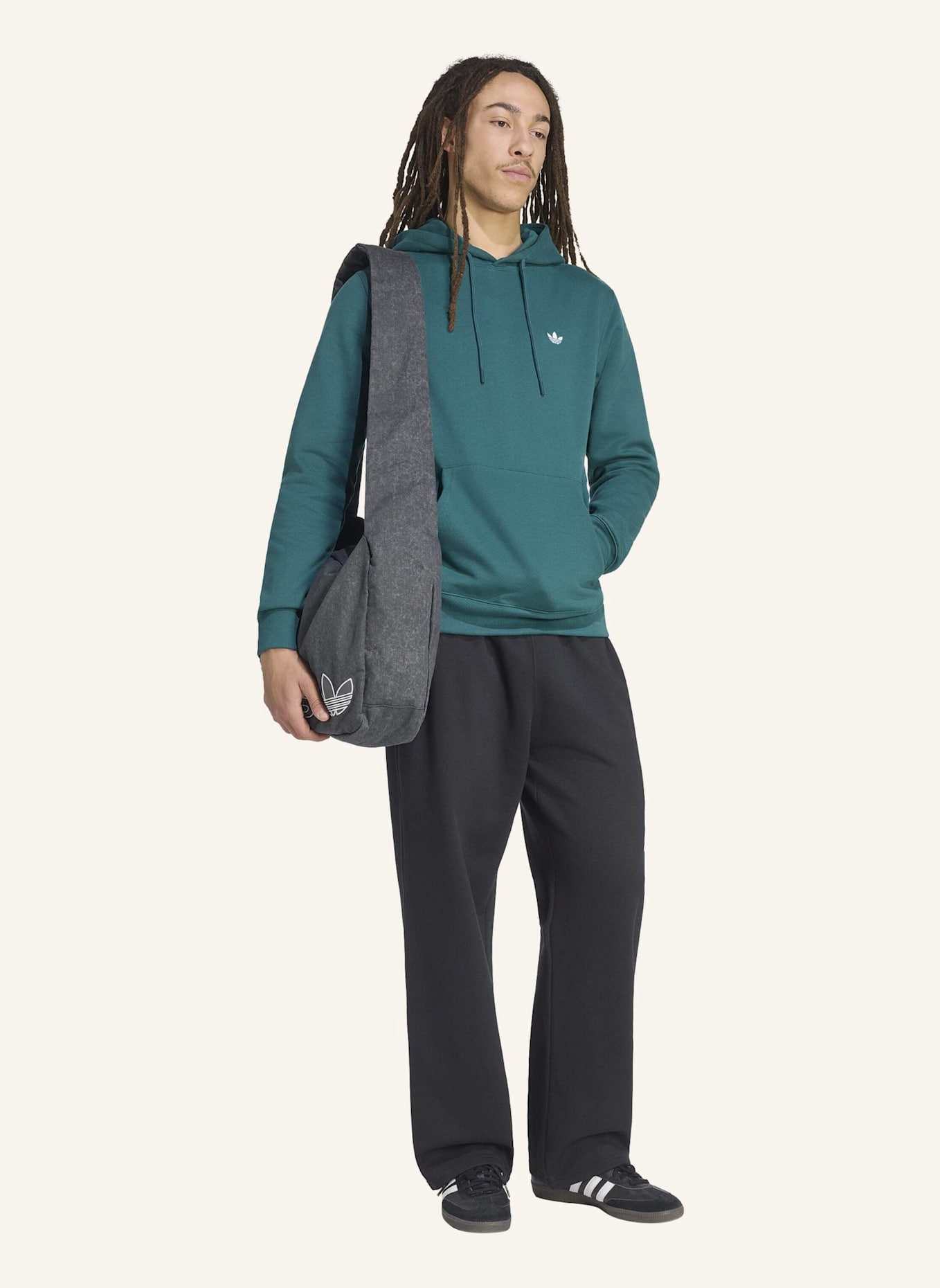 adidas Originals TREFOIL ESSENTIALS HOODIE: GRÜN