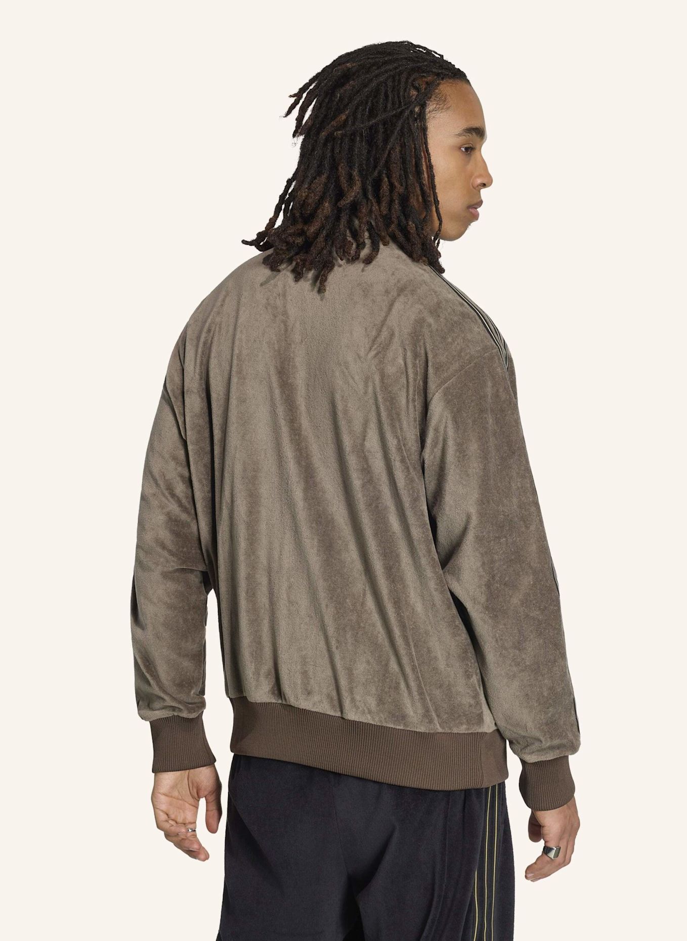 adidas Originals FIREBIRD VELOURS TRAININGSJACKE: BRAUN