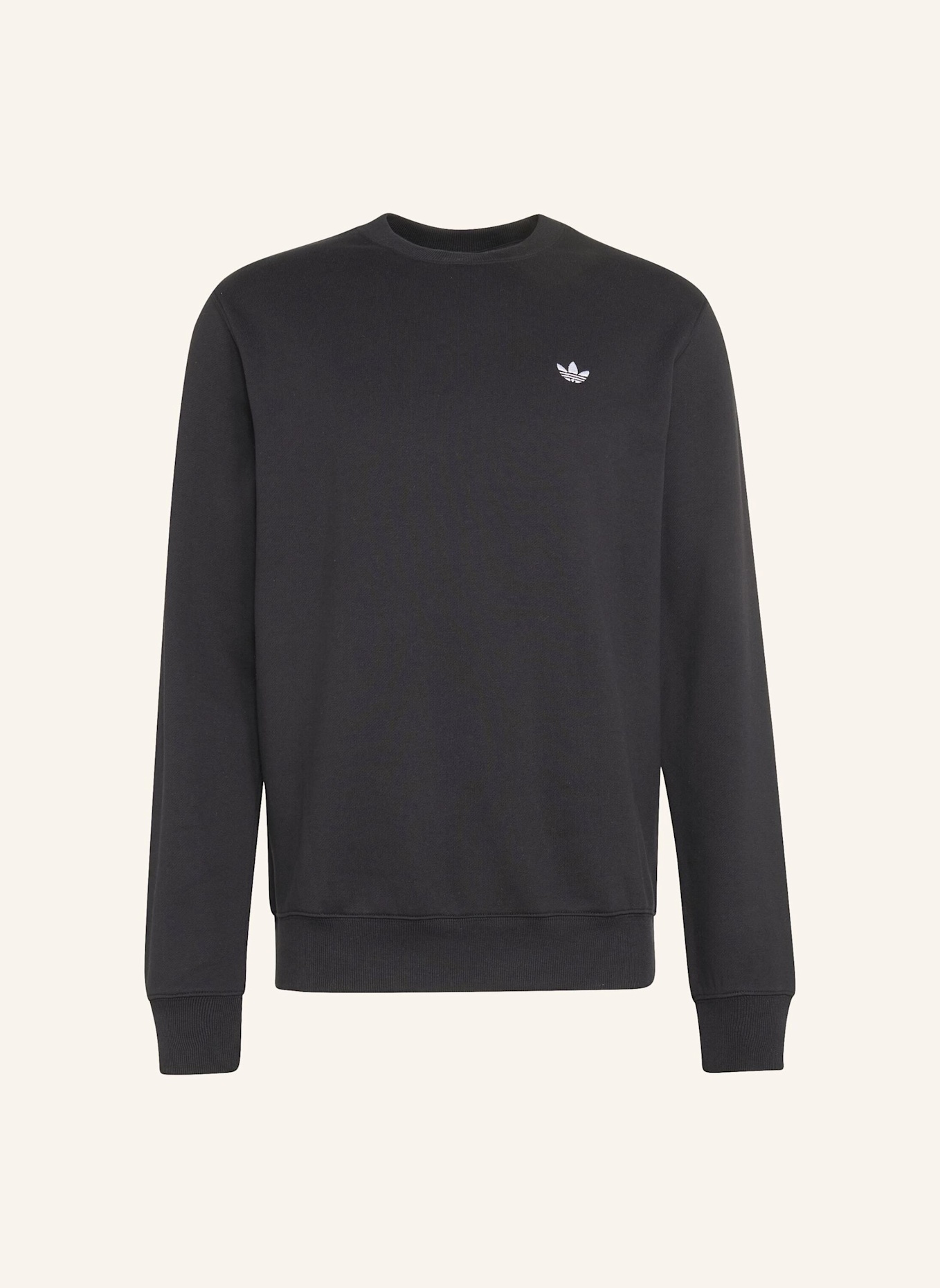 adidas Originals TREFOIL ESSENTIALS CREW SWEATSHIRT: SCHWARZ