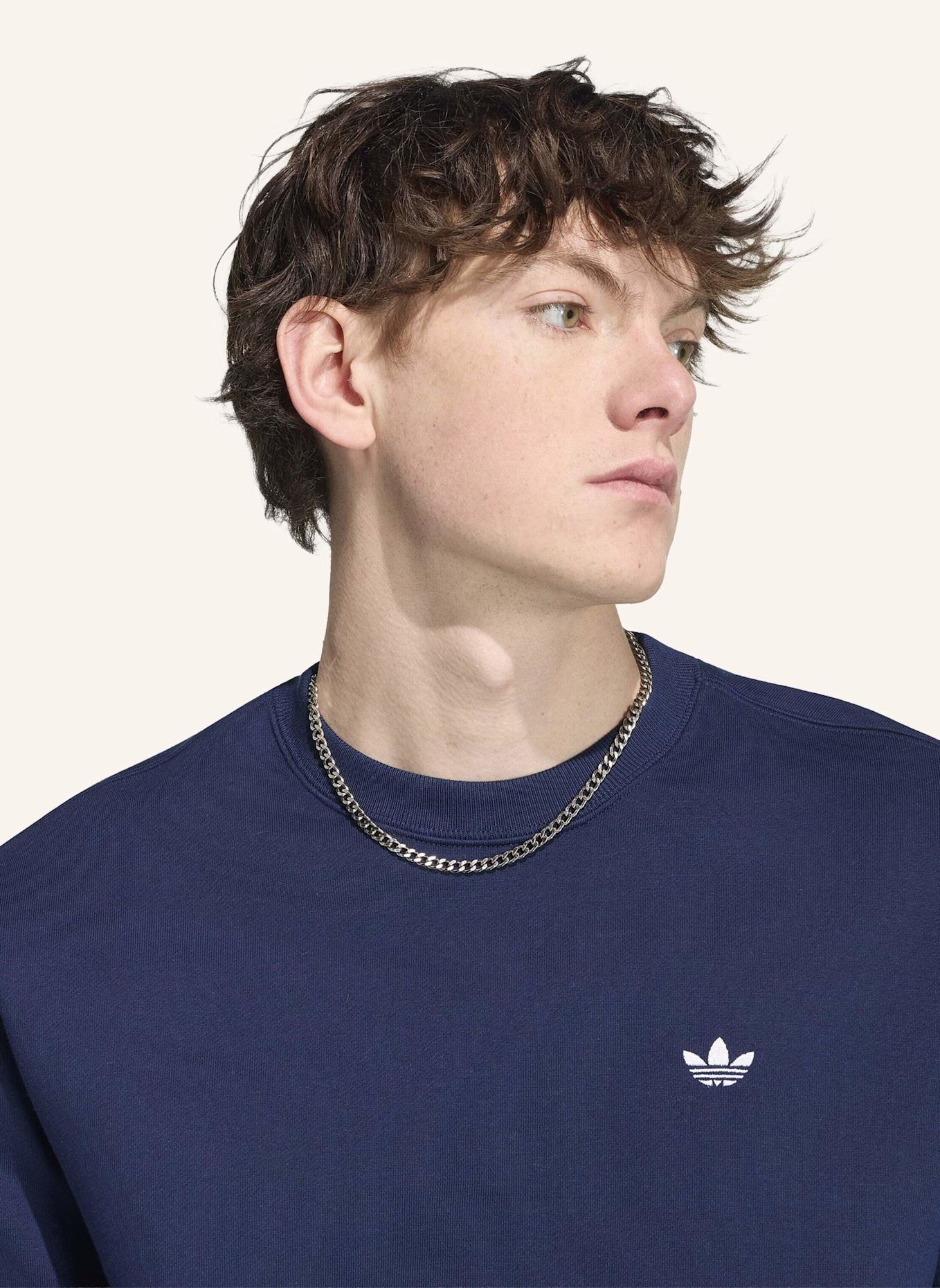 adidas Originals TREFOIL ESSENTIALS CREW SWEATSHIRT: BLAU