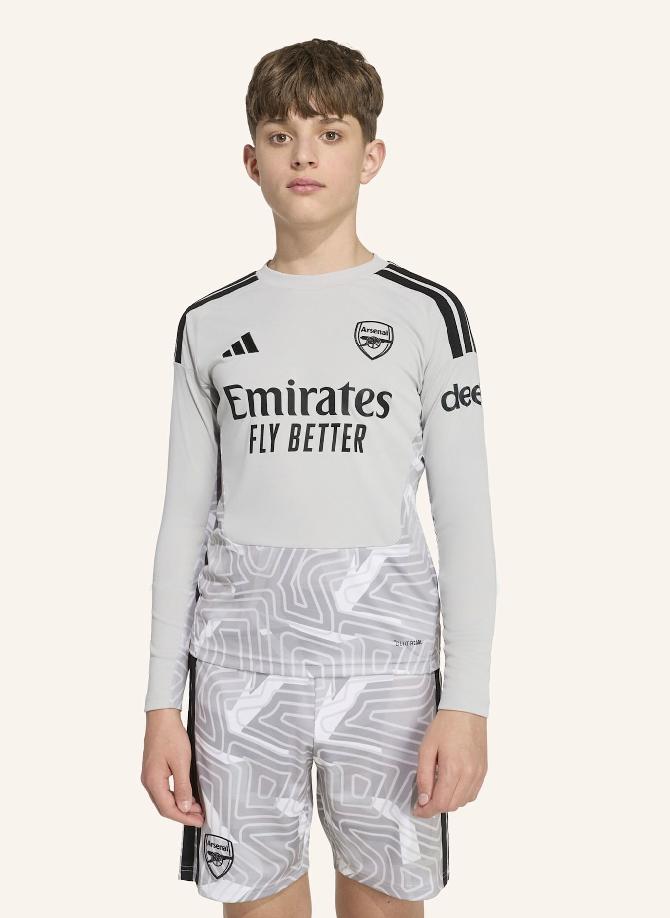 adidas FC ARSENAL 26/27 KIDS TORWARTTRIKOT: GRAU