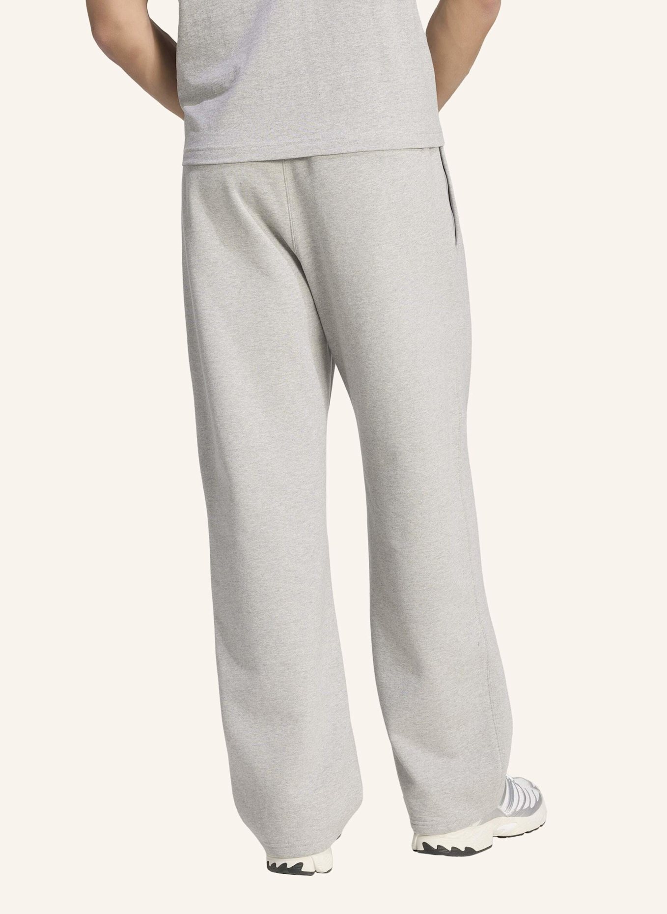 adidas Originals TREFOIL ESSENTIALS HOSE, OFFENER SAUM: GRAU