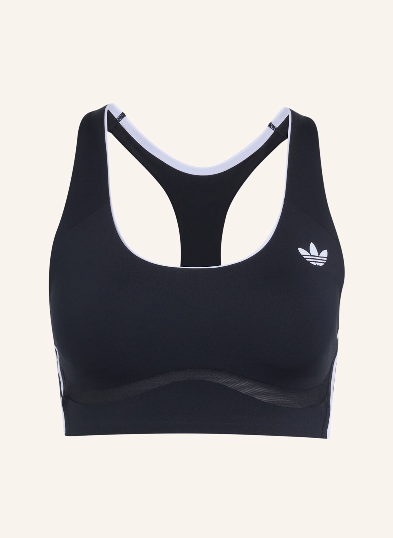 adidas ADIDAS ORIGINALS SPORT-BH, MITTLERER HALT: SCHWARZ
