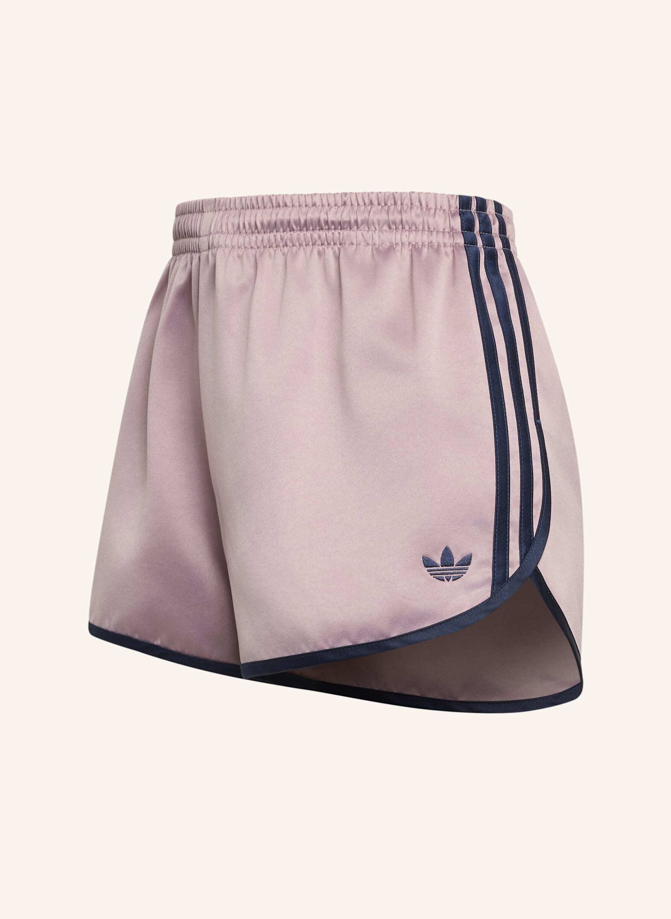 adidas Originals SATIN 3S SPRINTER SHORTS: LILA/ BLAU