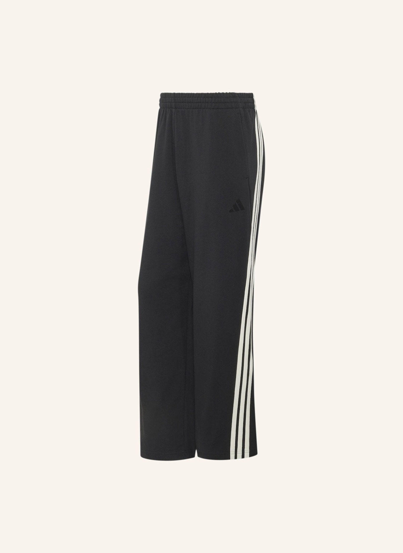 adidas ADIDAS KIT 3-STREIFEN WEITE HOSE: SCHWARZ/ WEISS