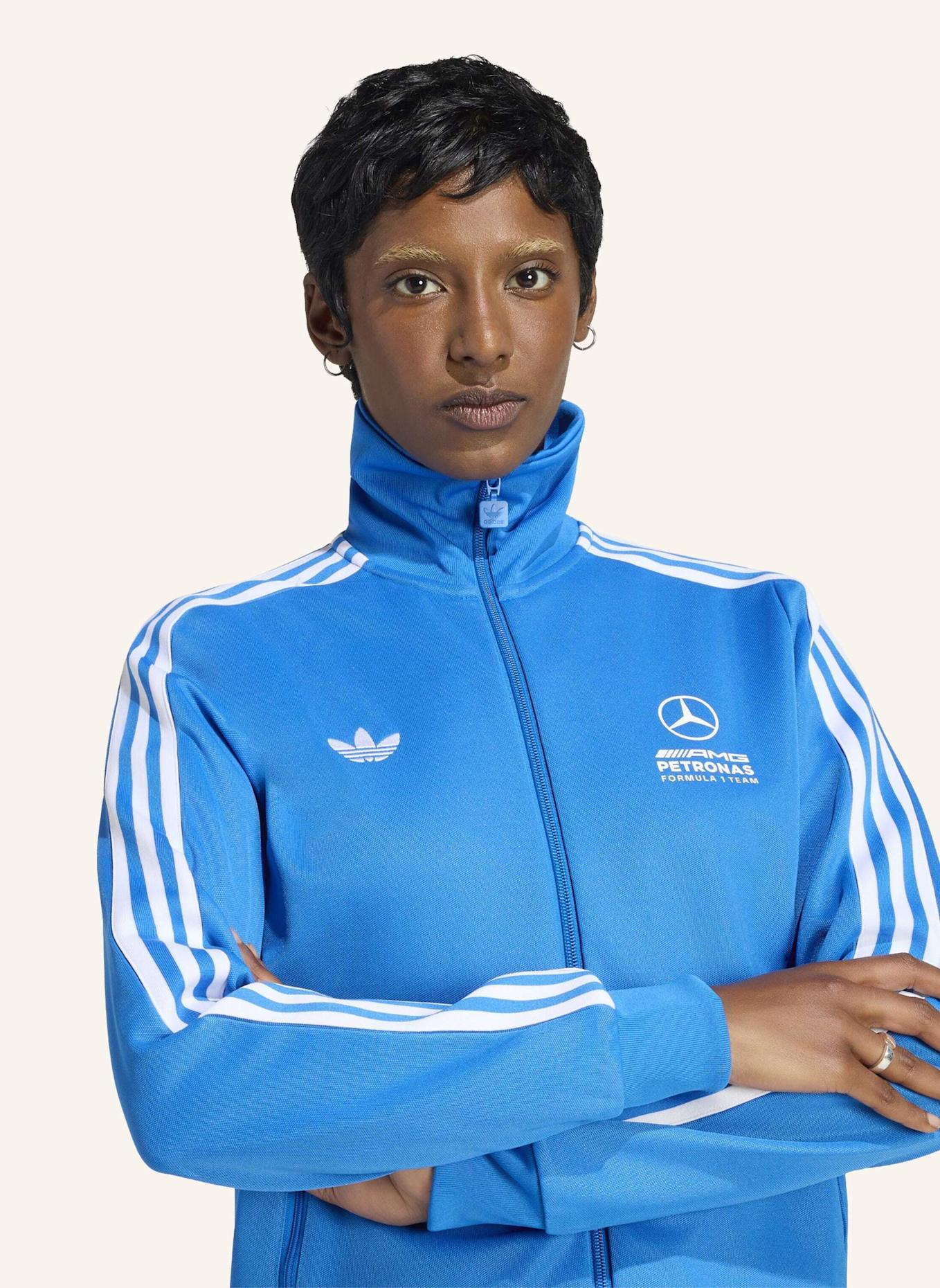 adidas MERCEDES-AMG PETRONAS FORMULA 1 TEAM BLUE WONDER TRAININGSJACKE: BLAU