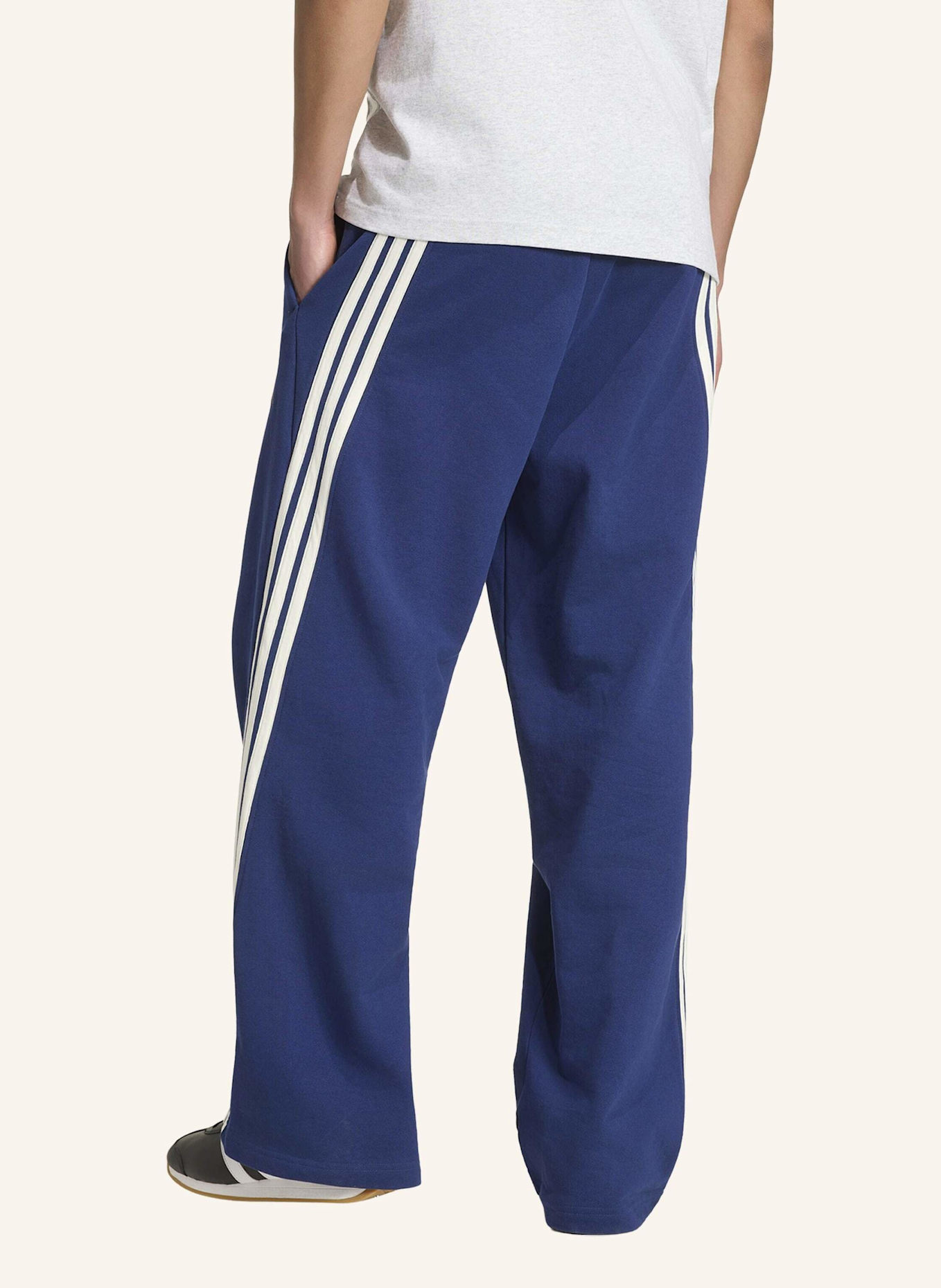 adidas ADIDAS KIT 3-STREIFEN WEITE HOSE: BLAU