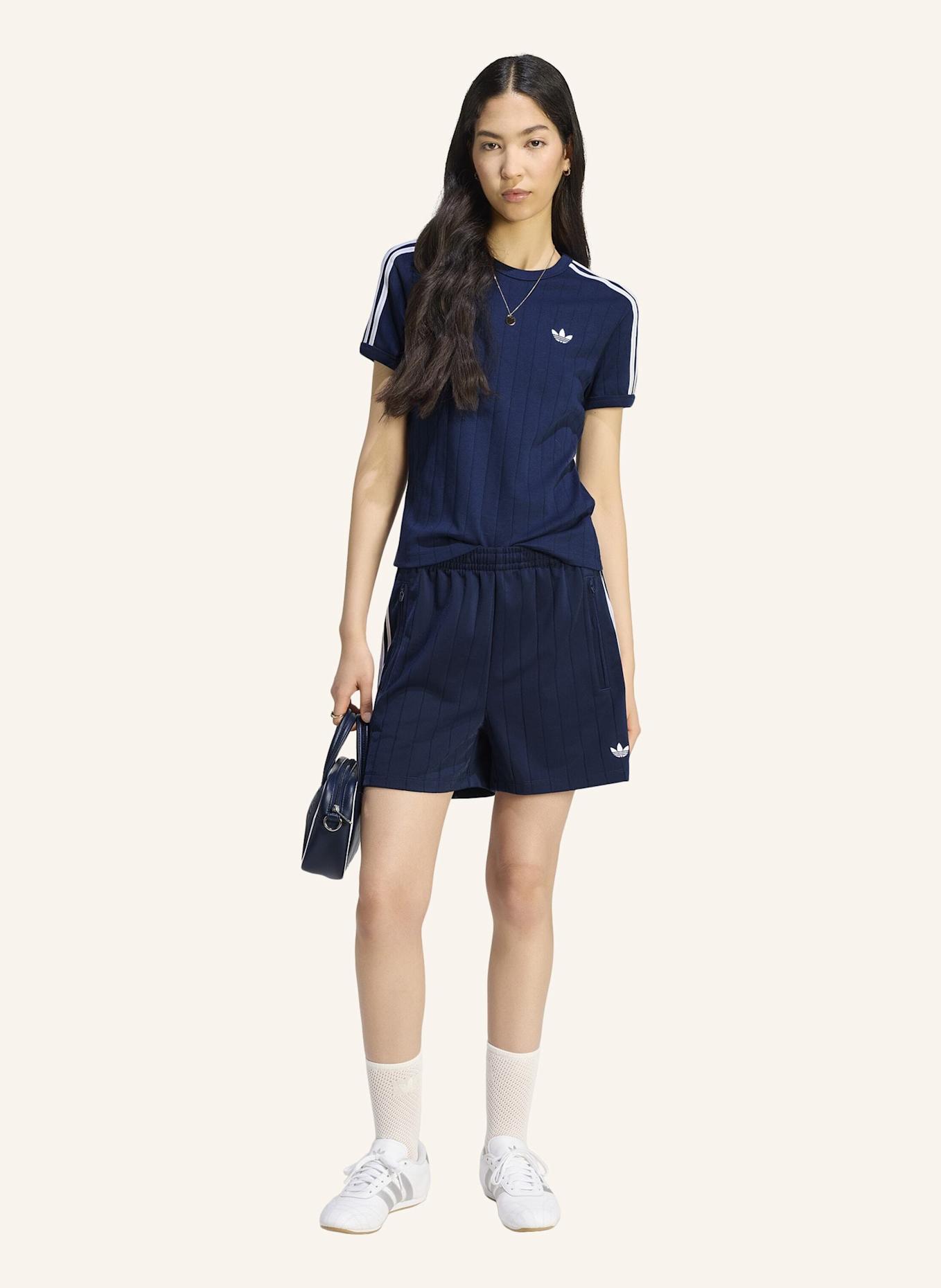 adidas Originals T-SHIRT, SCHMAL GESCHNITTEN, NADELSTREIFEN: BLAU/ WEISS/ GRAU