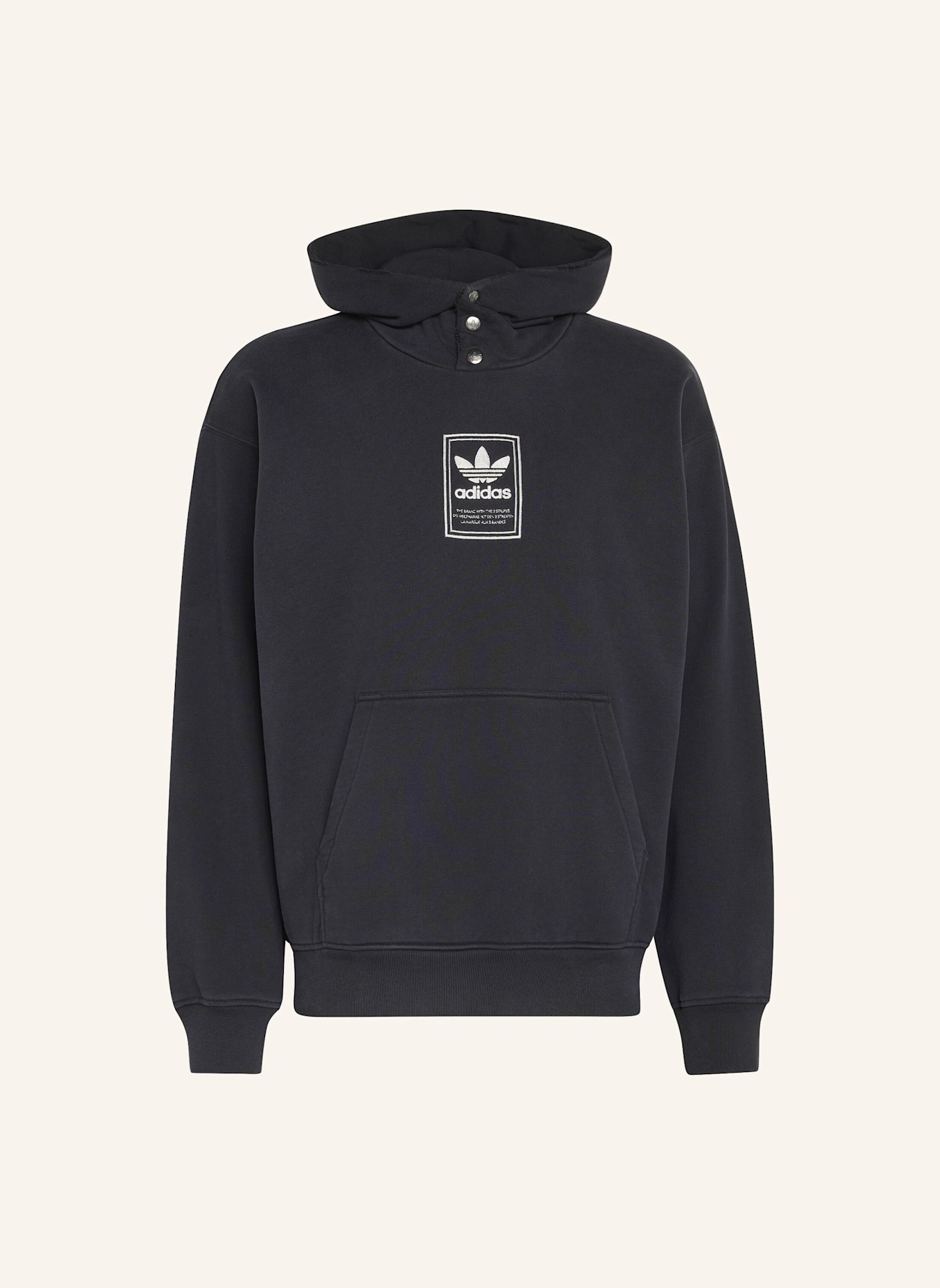 adidas Originals ELEVATED GFX HOODIE: SCHWARZ