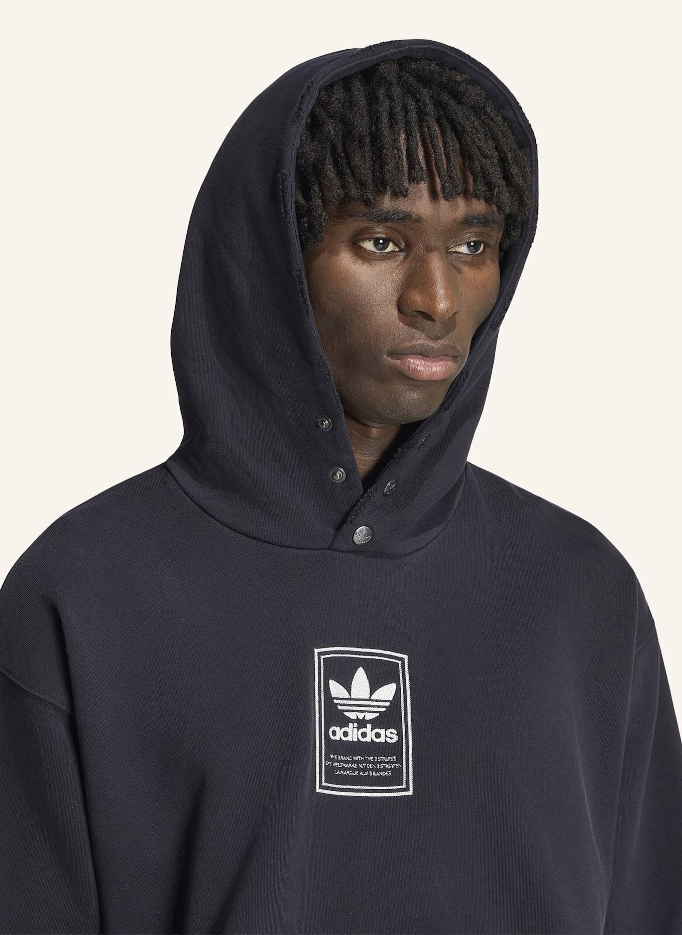 adidas Originals ELEVATED GFX HOODIE: SCHWARZ