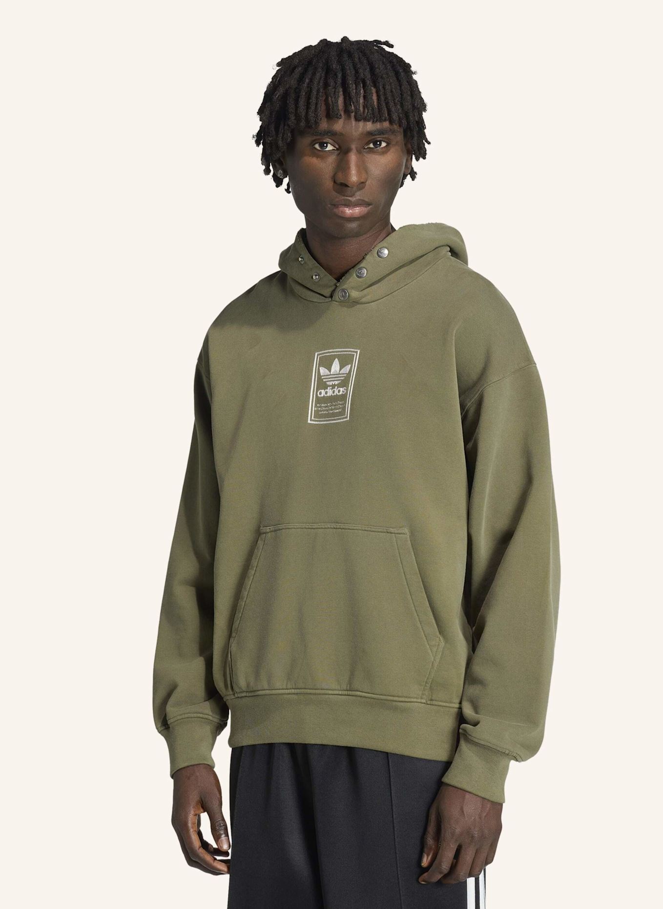 adidas Originals ELEVATED GFX HOODIE: GRÜN