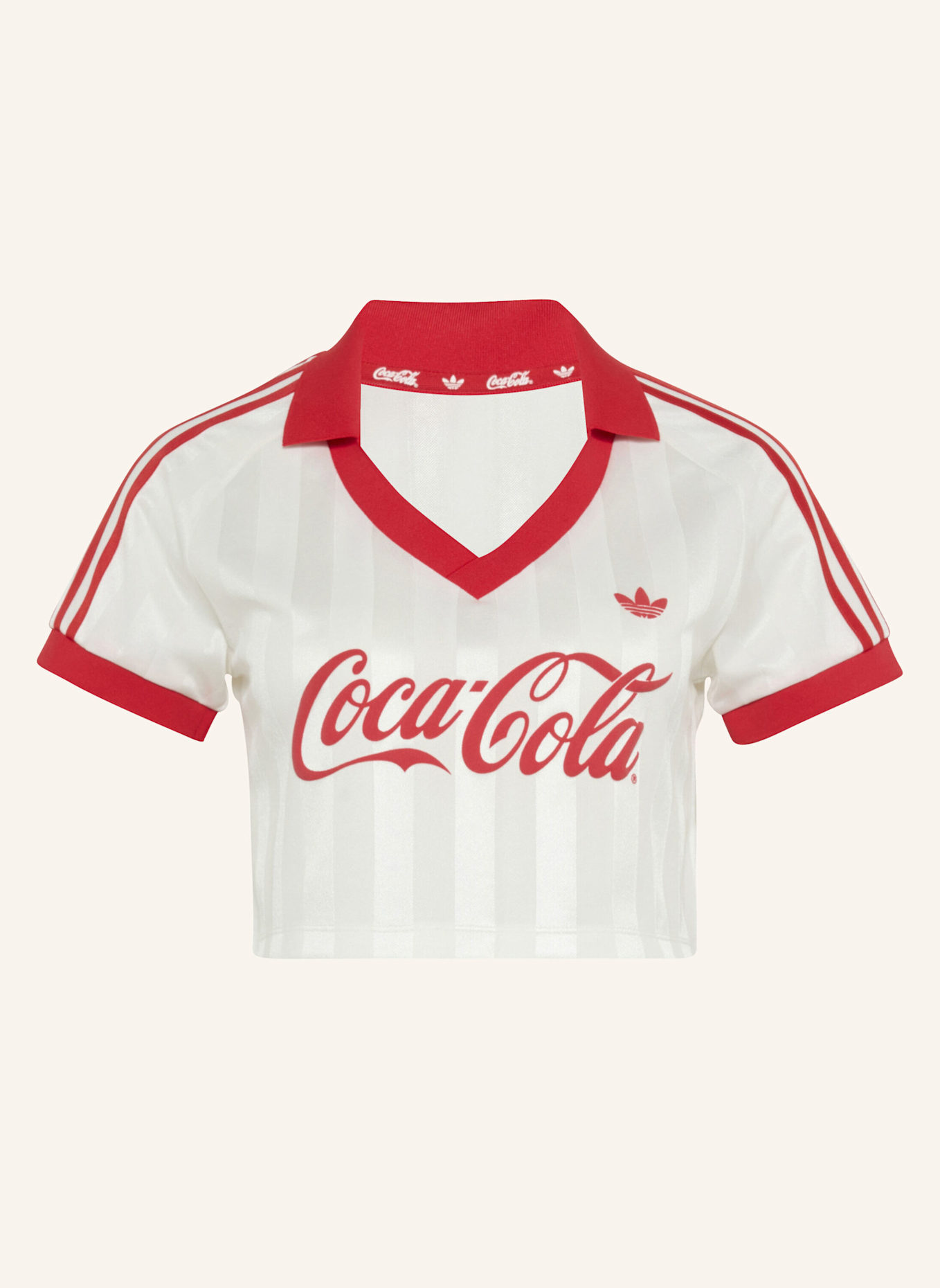 adidas Originals ADIDAS X COCA-COLA TRIKOT, KÜRZER GESCHNITTEN: WEISS