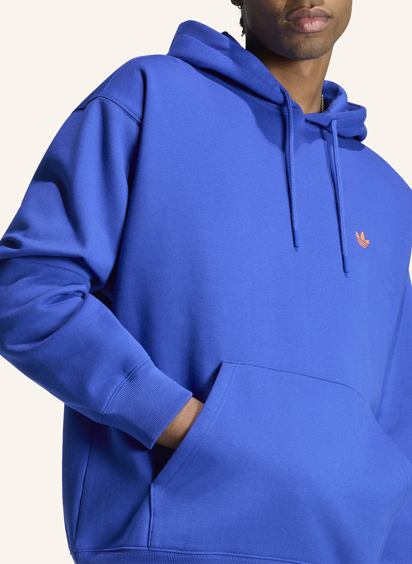 adidas Originals TREFOIL ESSENTIALS LOOSE HOODIE: BLAU