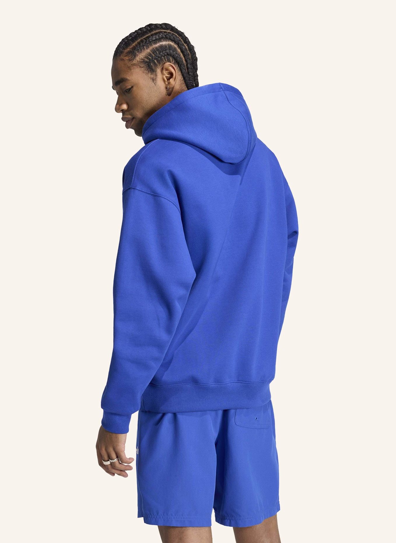 adidas Originals TREFOIL ESSENTIALS LOOSE HOODIE: BLAU