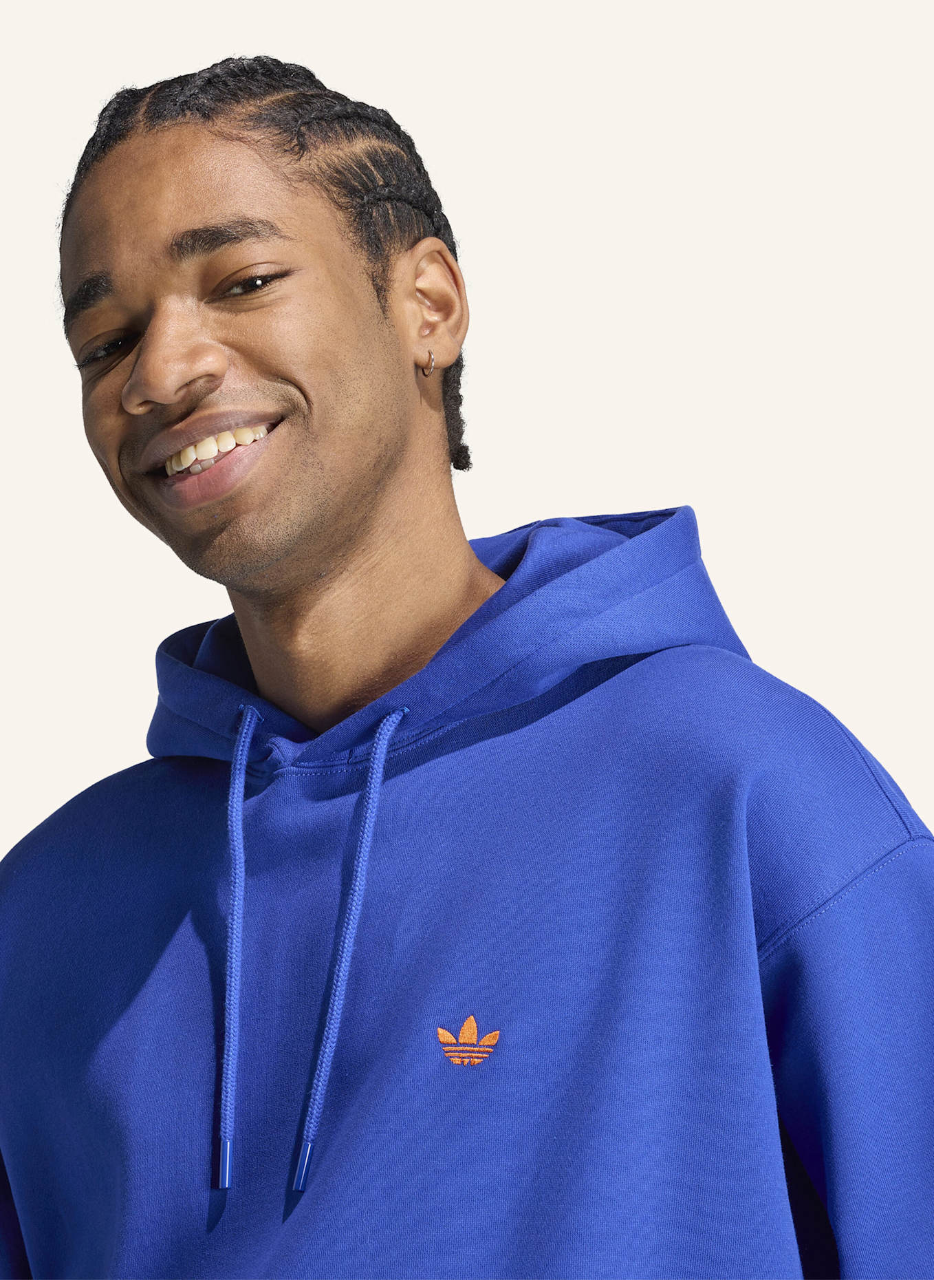 adidas Originals TREFOIL ESSENTIALS LOOSE HOODIE: BLAU