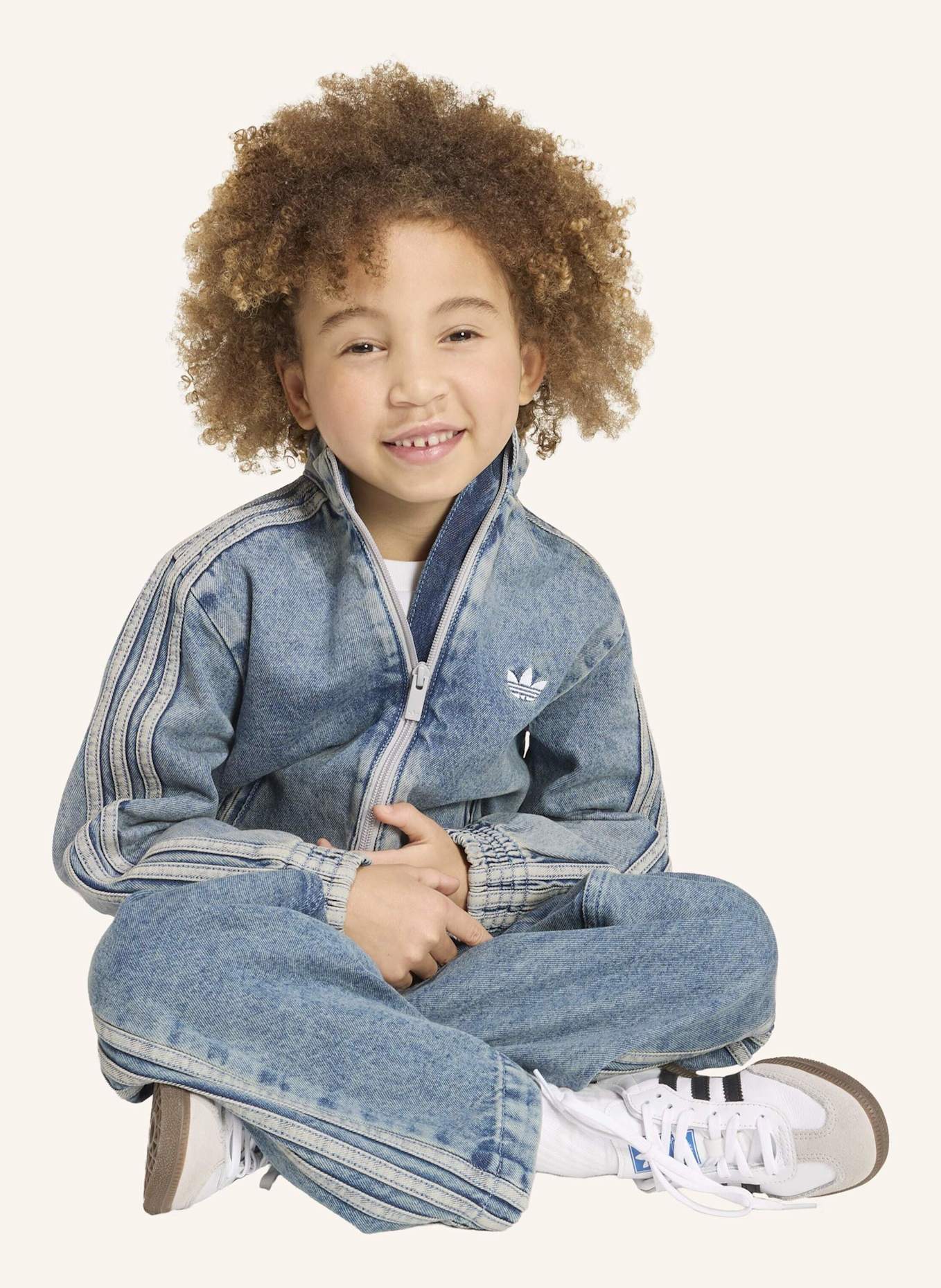adidas Originals FIREBIRD ORIGINALS JACKE, DENIM, LOCKER GESCHNITTEN: BLAU