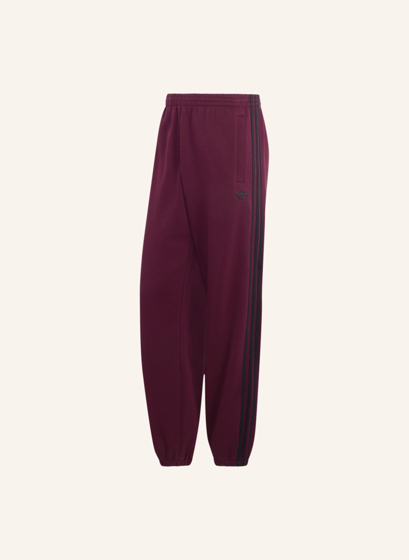 adidas Originals ADIDAS ADICOLOR 3-STREIFEN JOGGINGHOSE MIT BÜNDCHEN: ROT