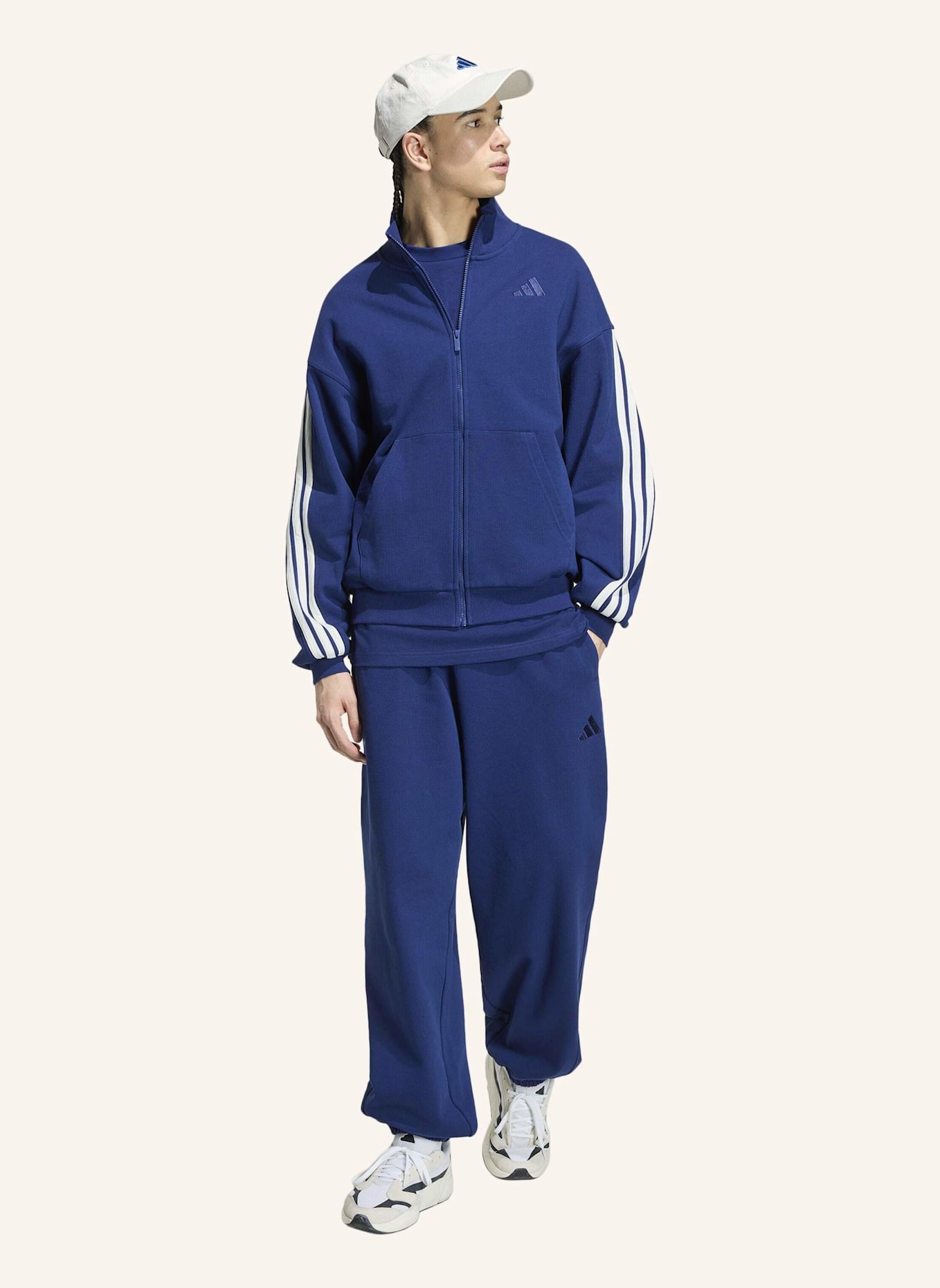 adidas ADIDAS KIT 3-STREIFEN TRAININGSJACKE: BLAU