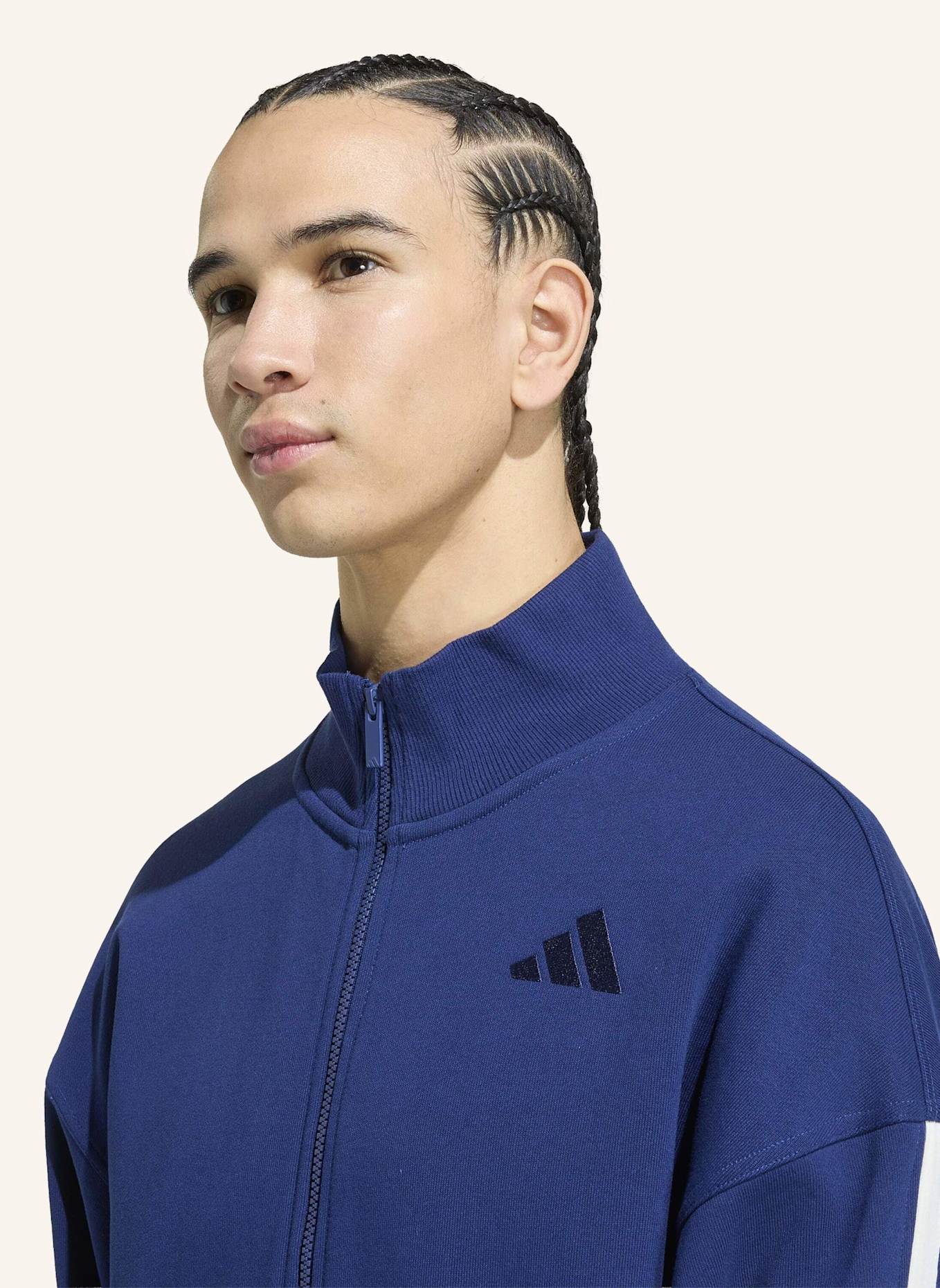 adidas ADIDAS KIT 3-STREIFEN TRAININGSJACKE: BLAU