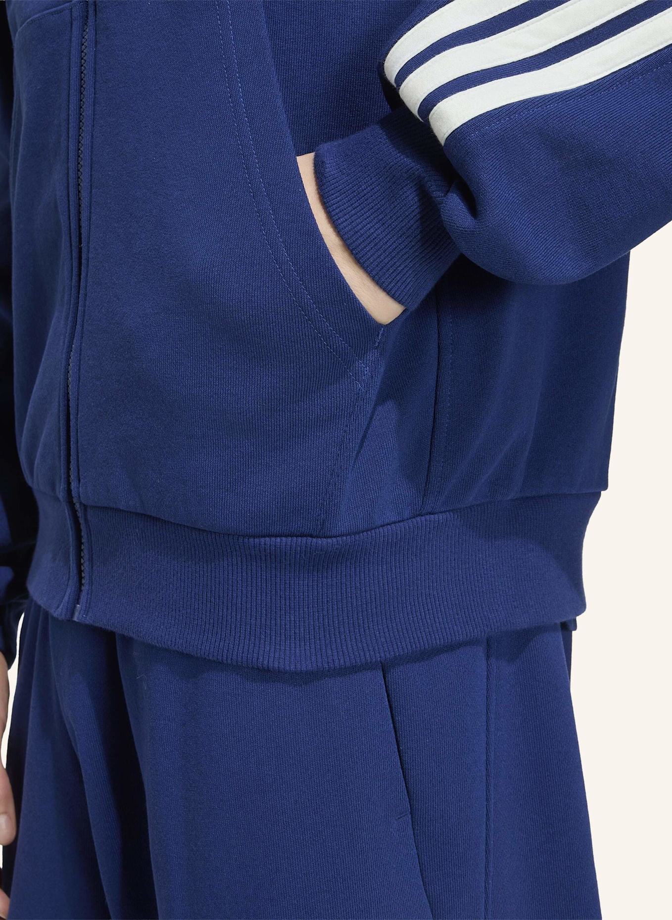 adidas ADIDAS KIT 3-STREIFEN TRAININGSJACKE: BLAU