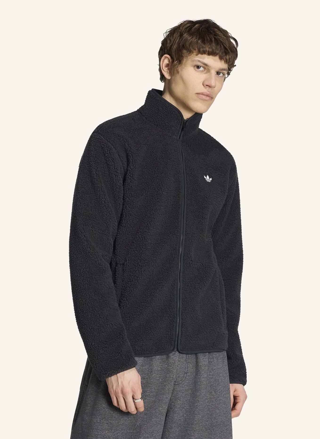 adidas Originals TREFOIL ESSENTIALS TEDDY FLEECE: SCHWARZ