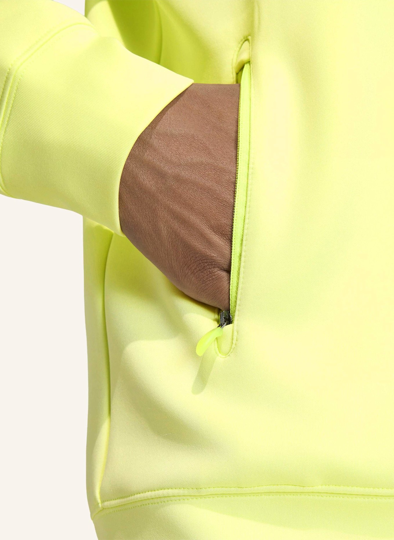 adidas Originals TREFOIL ESSENTIALS SPACER HOODIE MIT DURCHGEHENDEM REISSVERSCHLUSS: GELB