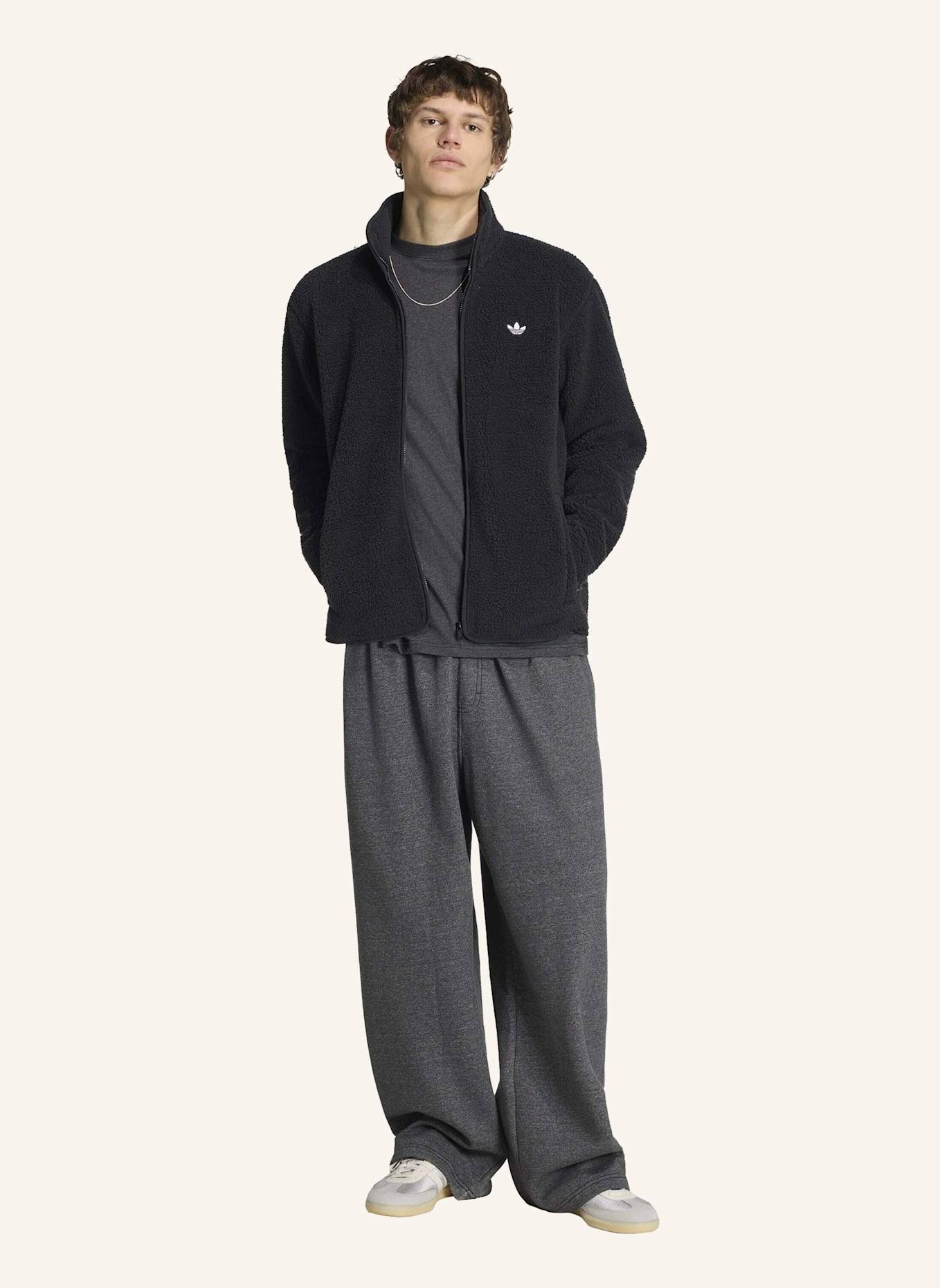 adidas Originals TREFOIL ESSENTIALS TEDDY FLEECE: SCHWARZ