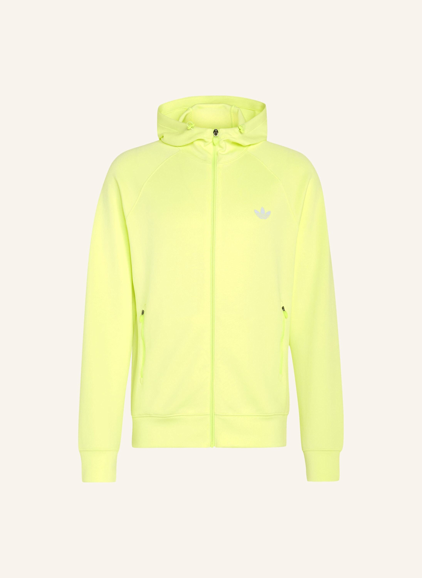 adidas Originals TREFOIL ESSENTIALS SPACER HOODIE MIT DURCHGEHENDEM REISSVERSCHLUSS: GELB