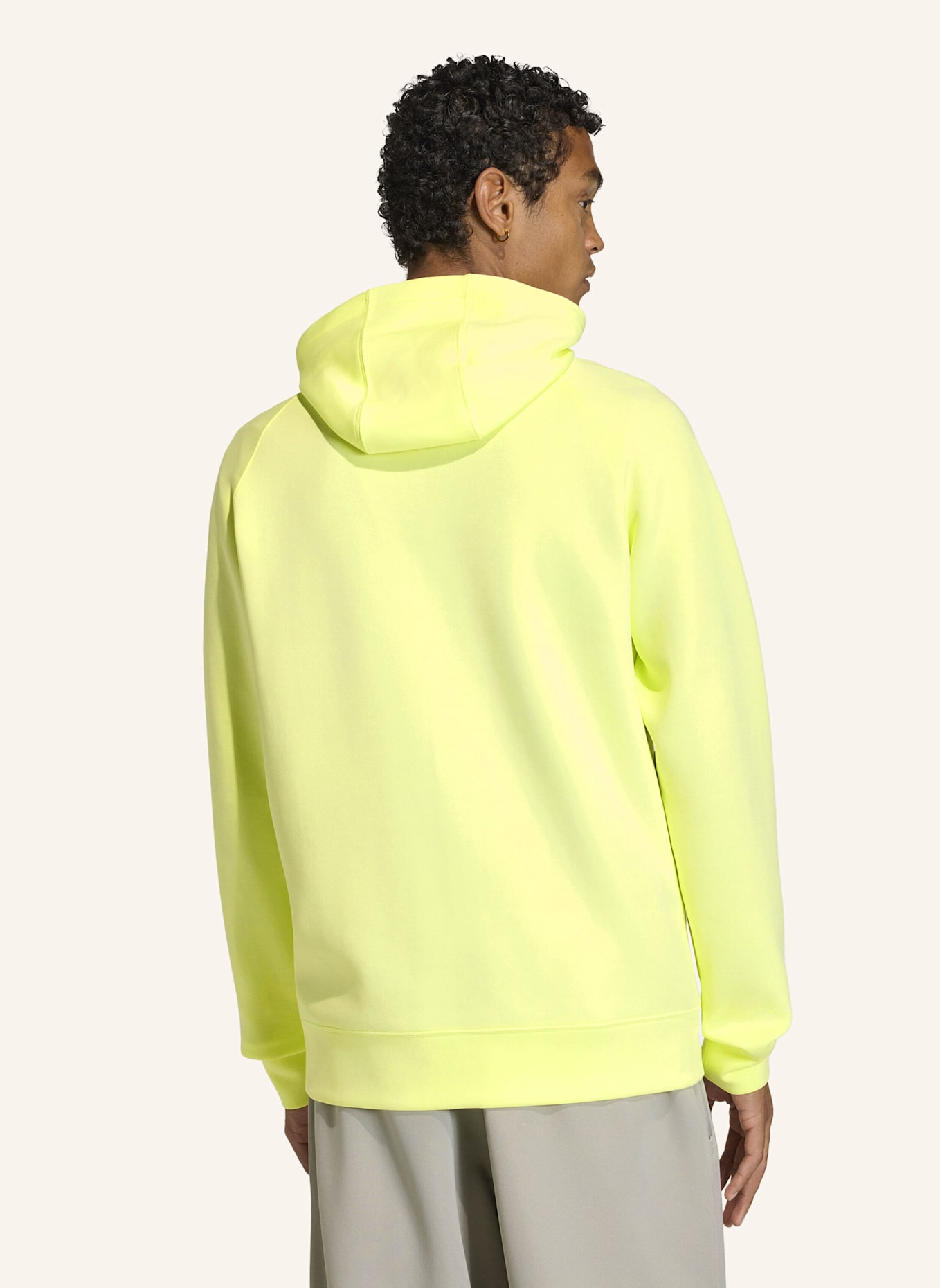 adidas Originals TREFOIL ESSENTIALS SPACER HOODIE MIT DURCHGEHENDEM REISSVERSCHLUSS: GELB