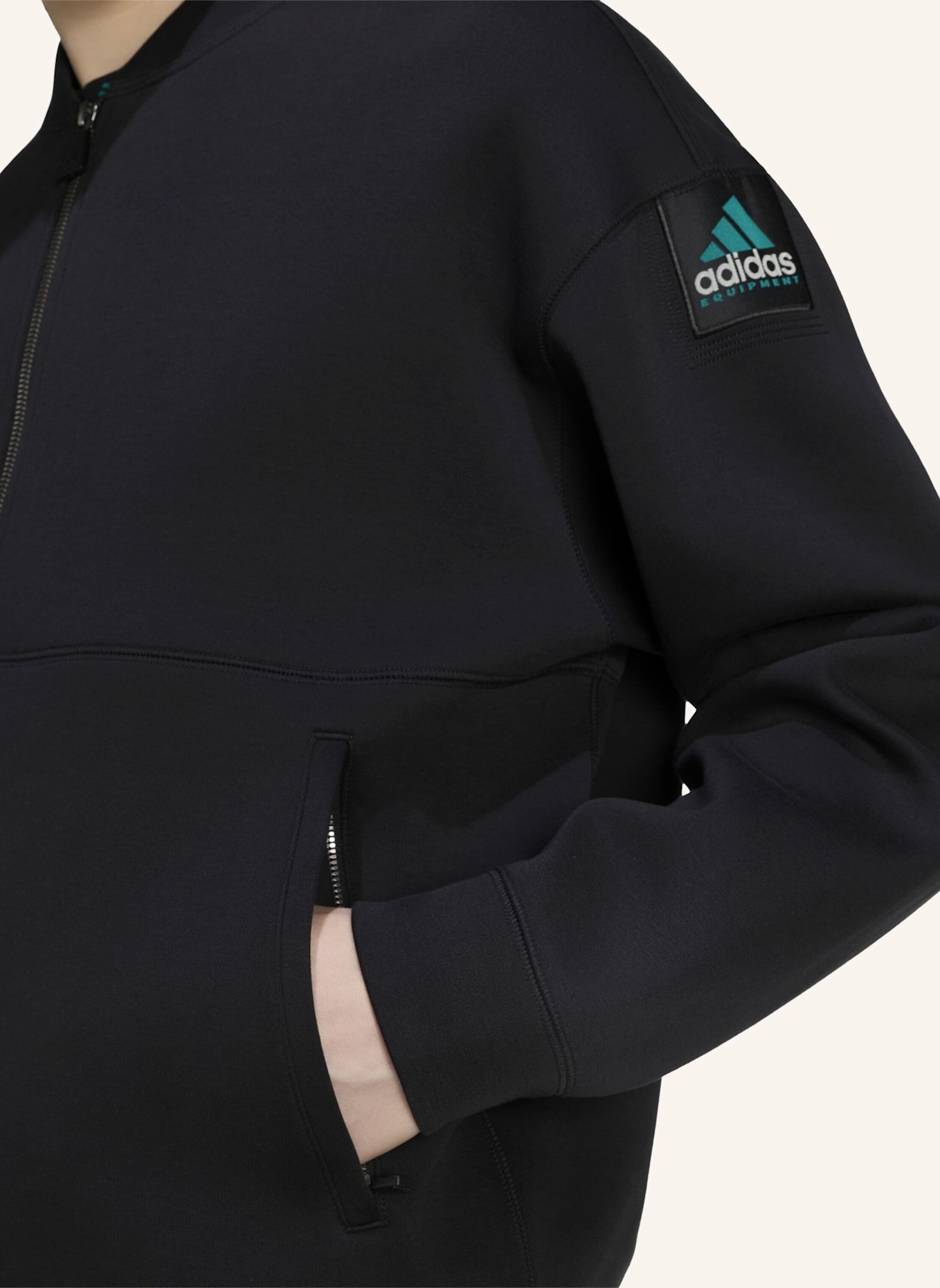 adidas Originals ADIDAS EQUIPMENT SPACER TRACK TOP: SCHWARZ