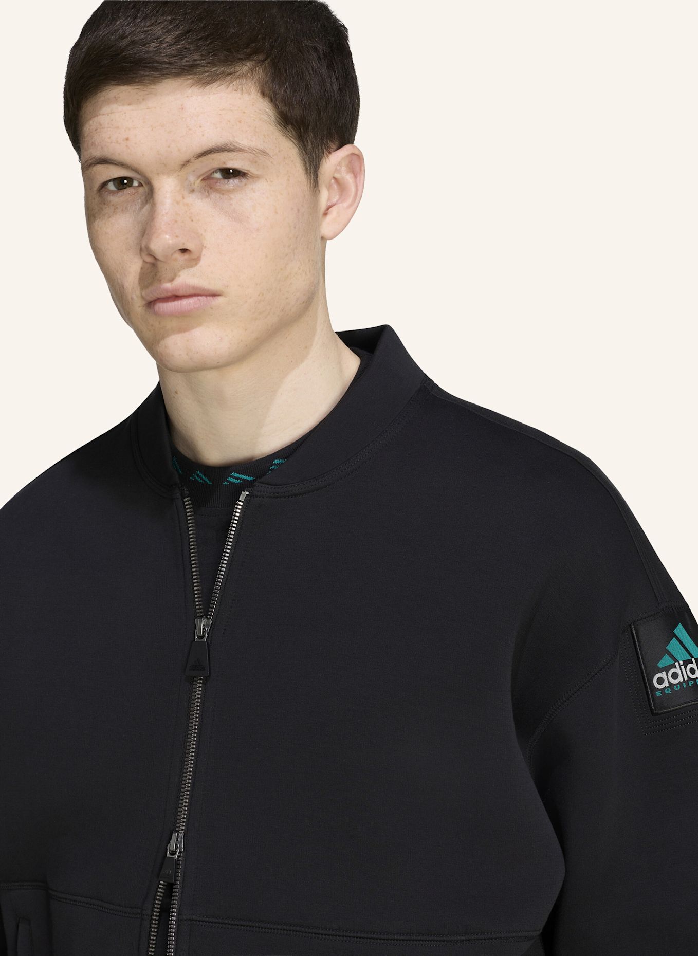 adidas Originals ADIDAS EQUIPMENT SPACER TRACK TOP: SCHWARZ